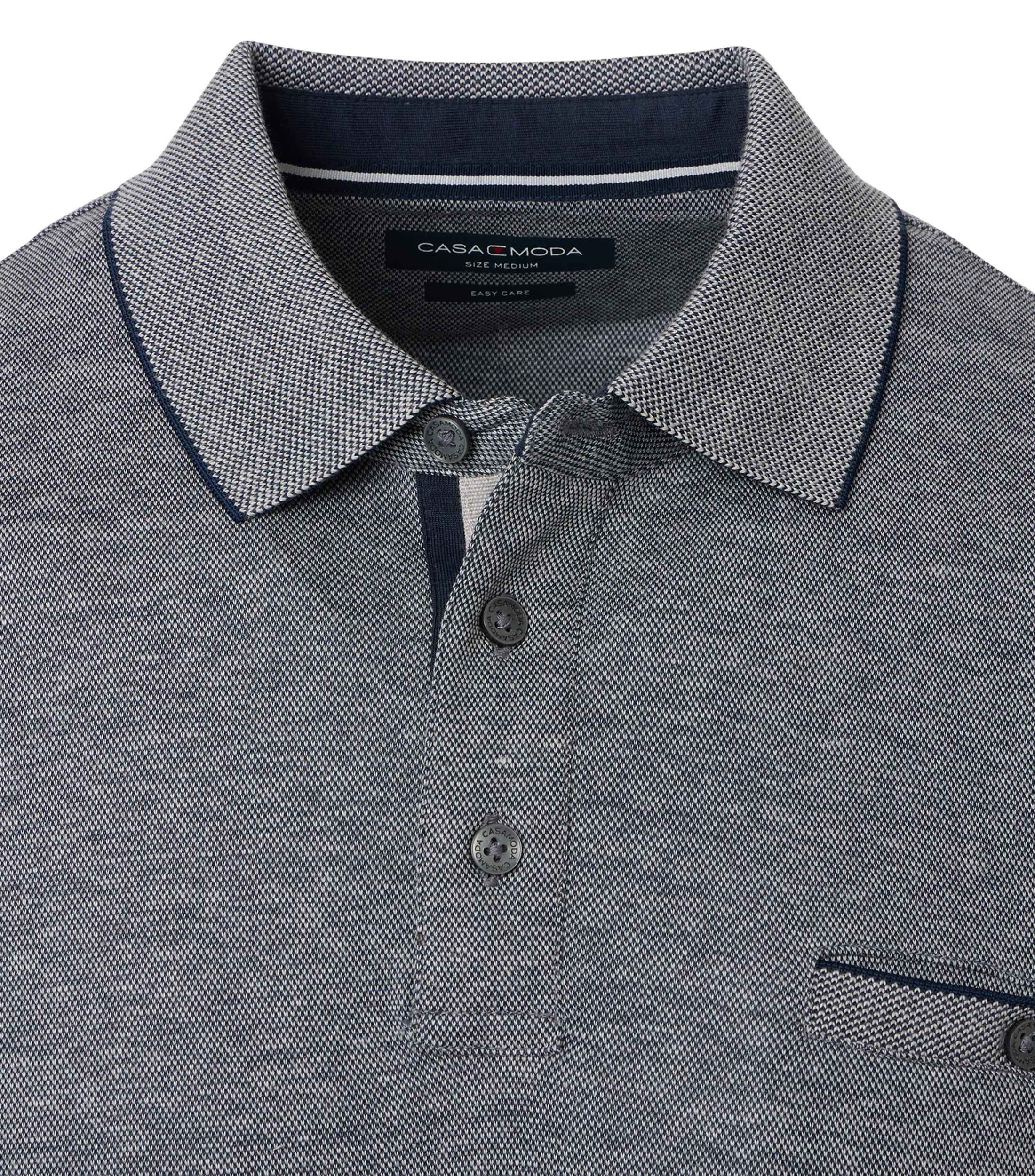 CASAMODA Langarm-Poloshirt CASAMODA Polo-Shirt Langarm uni
