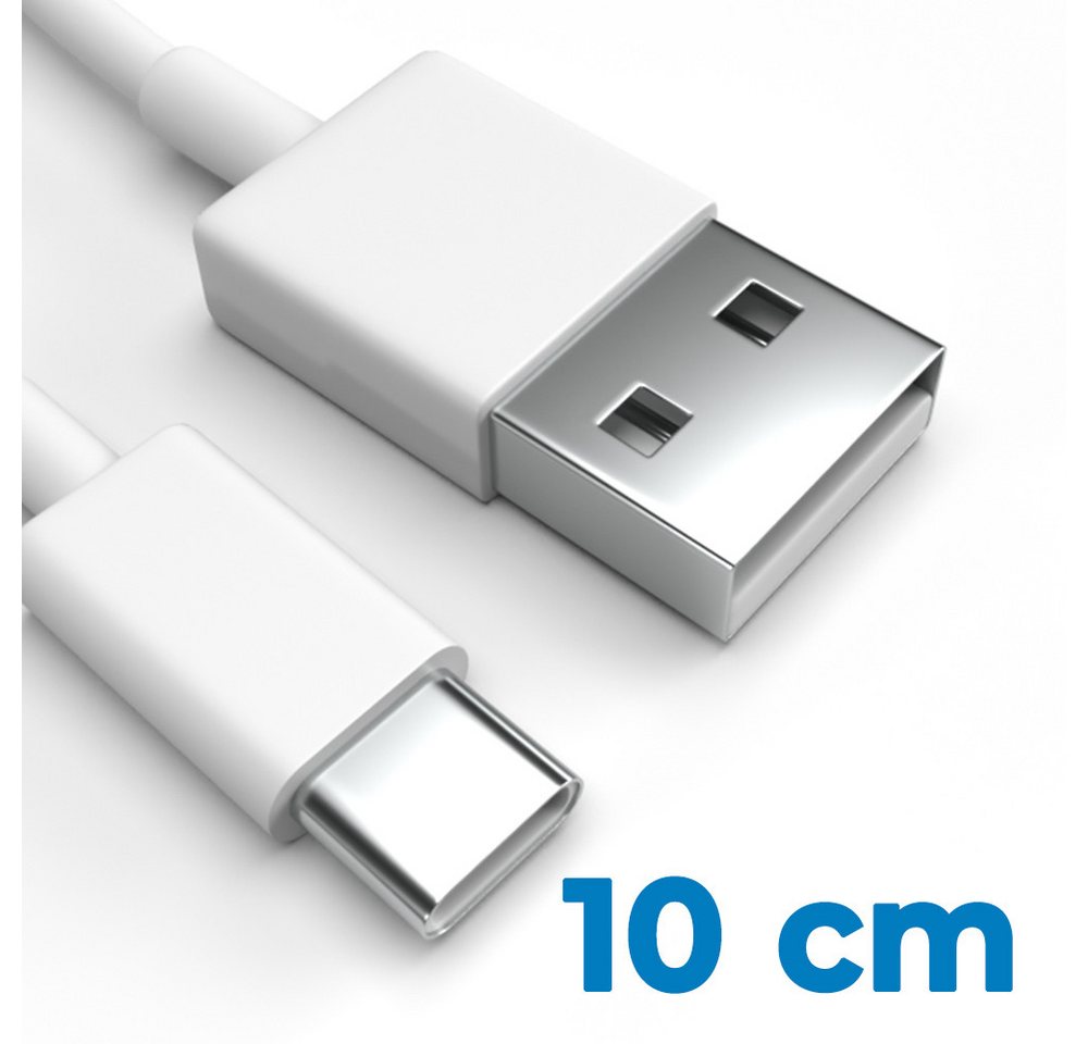 Justcom Samsung Galaxy A54 5G 2023 USB-Kabel, USB-C, USB-A (10 cm), Schnellladekabel, Datenkabel, Handy, Tablet