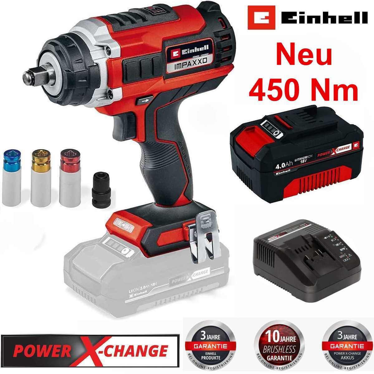 Einhell Akku-Schlagschrauber Schlagschrauber IMPAXXO 18/450 Akku 4.0 Ah 18V günstig online kaufen
