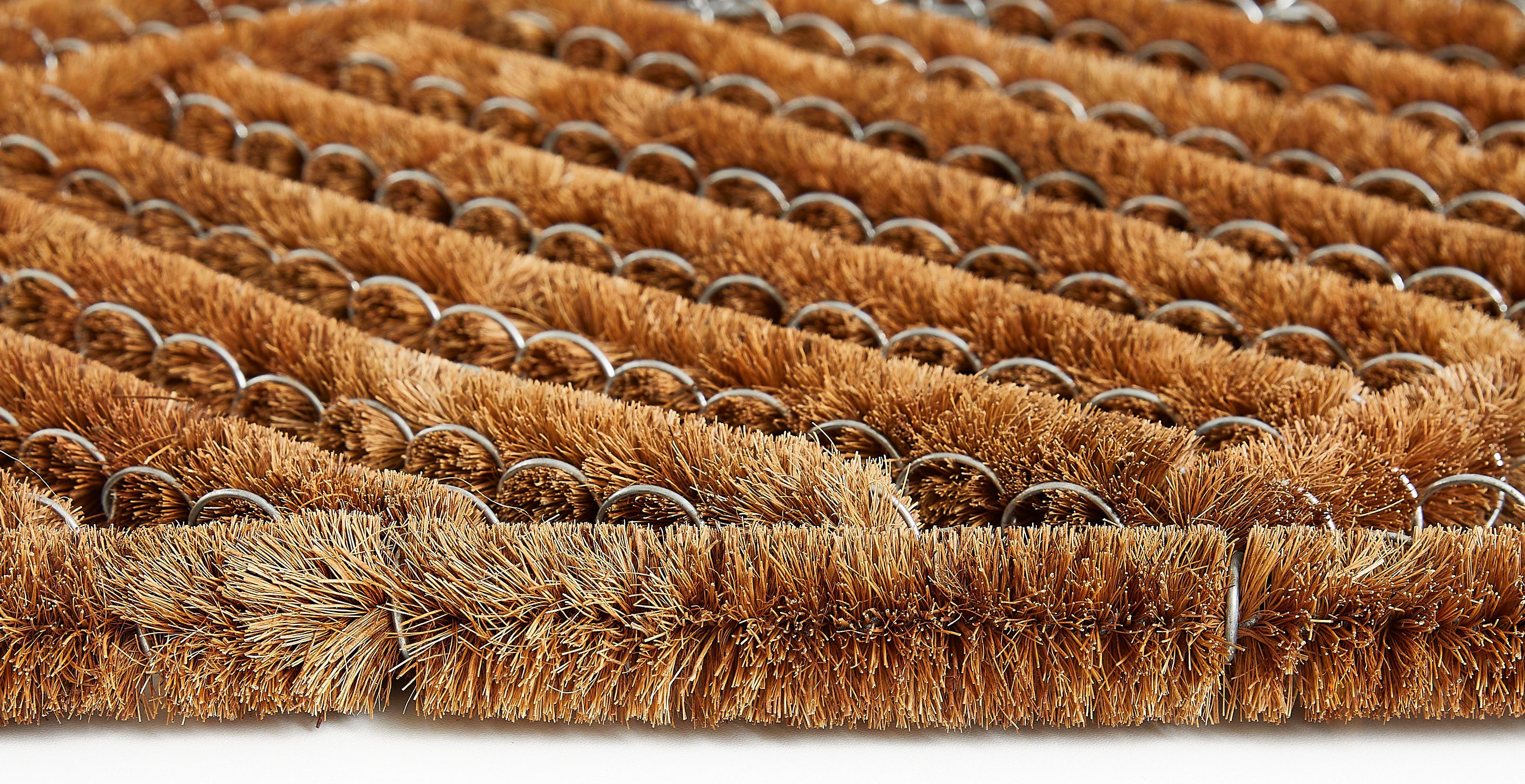 Andiamo Fußmatte Kokos Drahtgitter, rechteckig, Höhe: 30 mm, Schmutzfangmatte, robust & strapazierfähig, In- und Outdoor geeignet