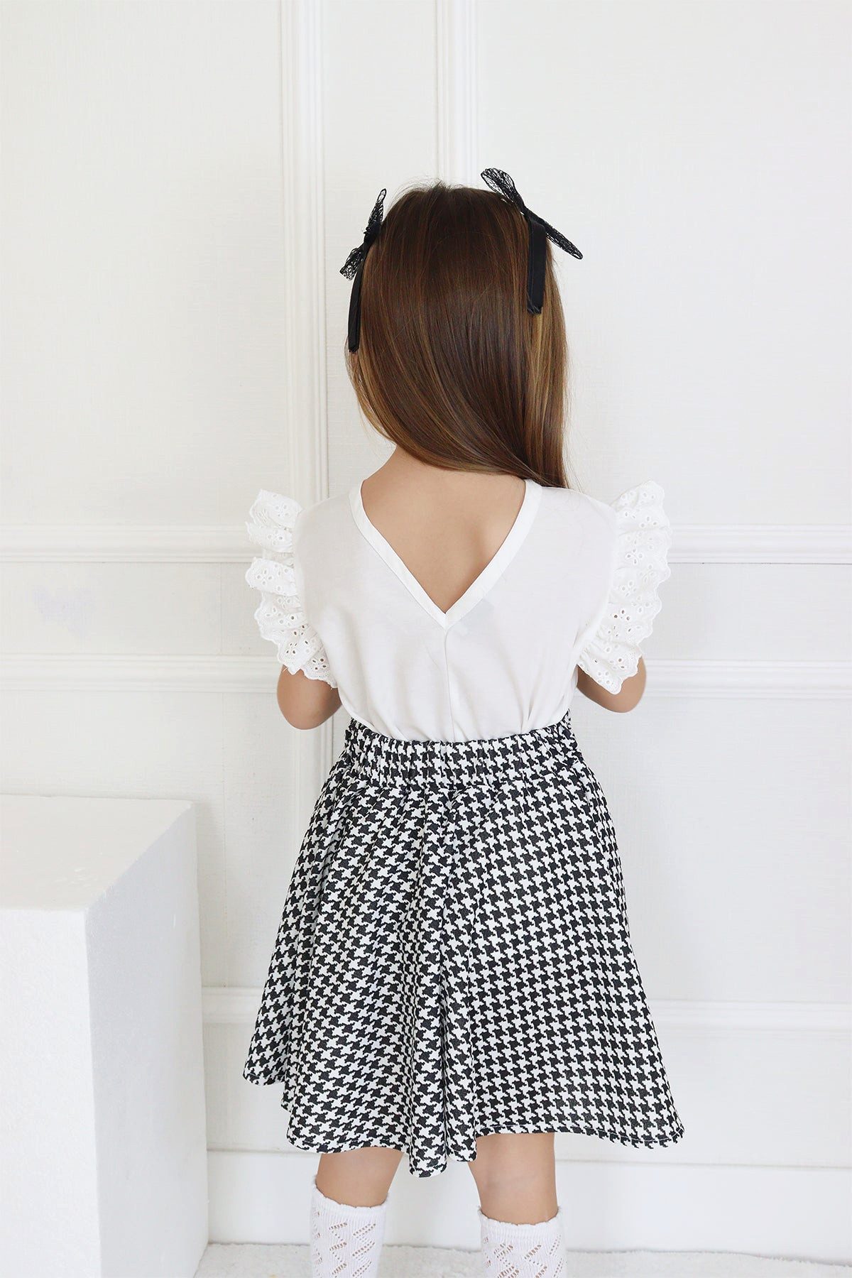 Parla Kids Shirt & Rock Set Kyle - Bestehend aus Rock, Bluse und Haarspangen