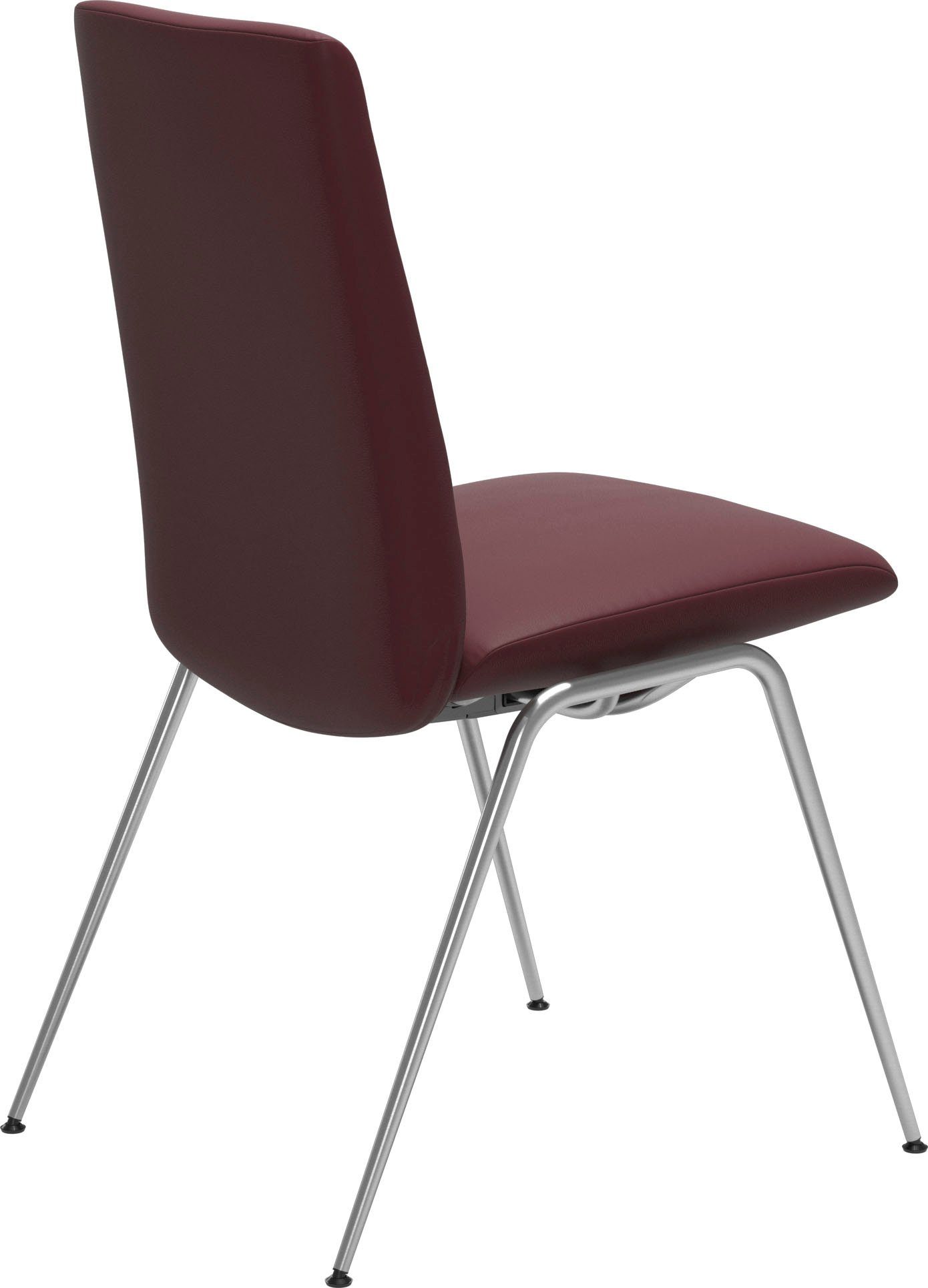 Stressless® Polsterstuhl Laurel, Back, M, in Größe Stahl aus Low mit Beinen glänzend Chrom