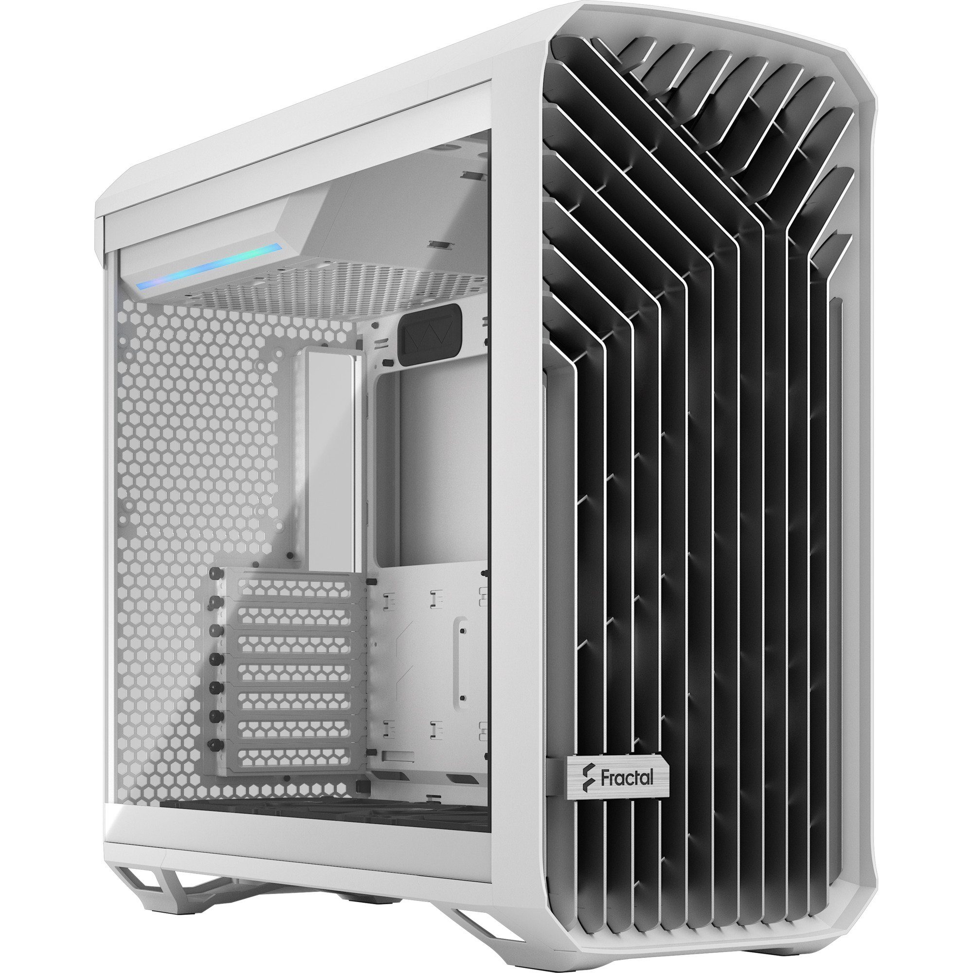 Fractal Design PC-Gehäuse Torrent White TG Clear Tint