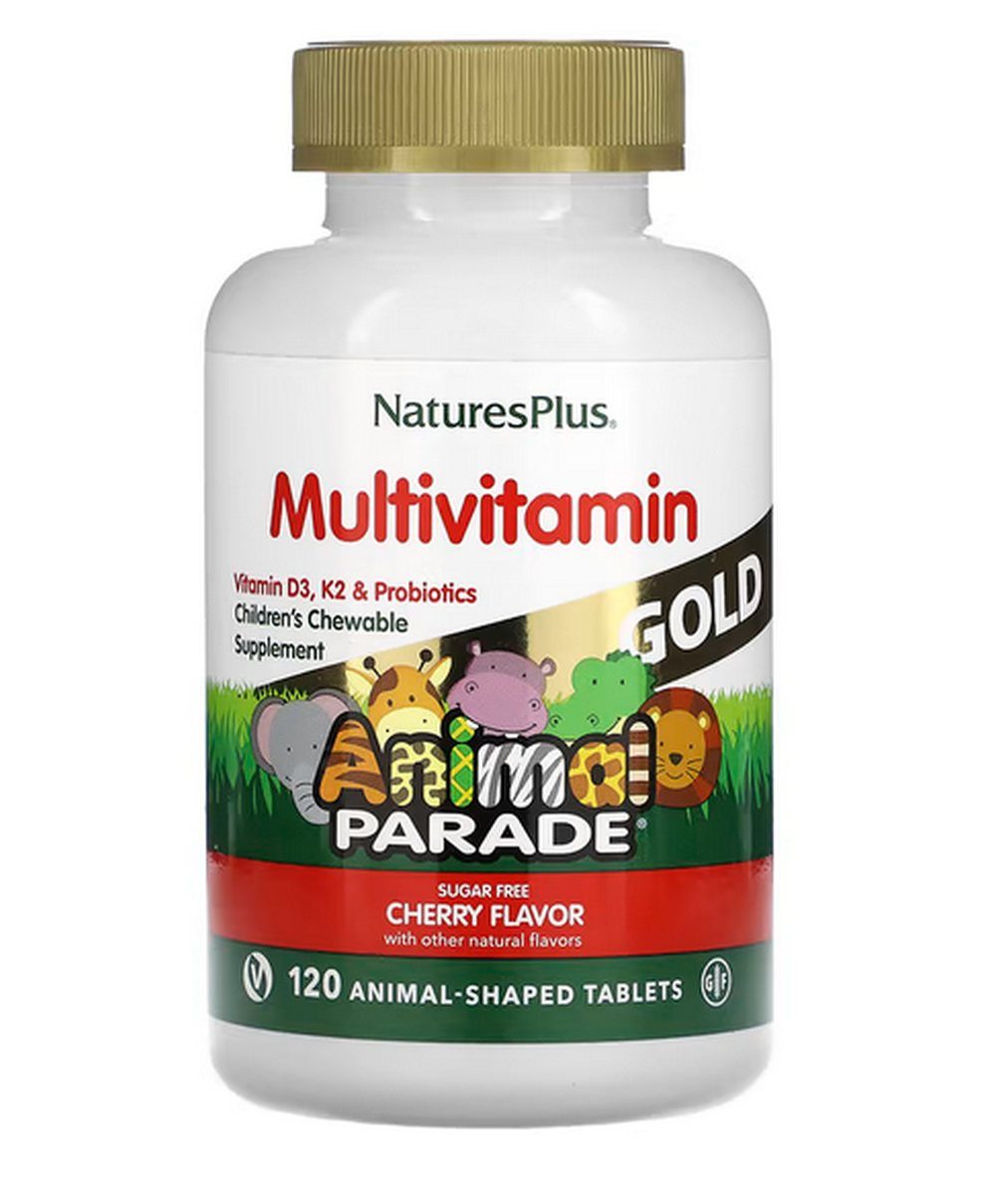 Natures Plus Natures Plus Animal Parade Gold Multivitamin Cherry - 120 Kautab. Tabletten