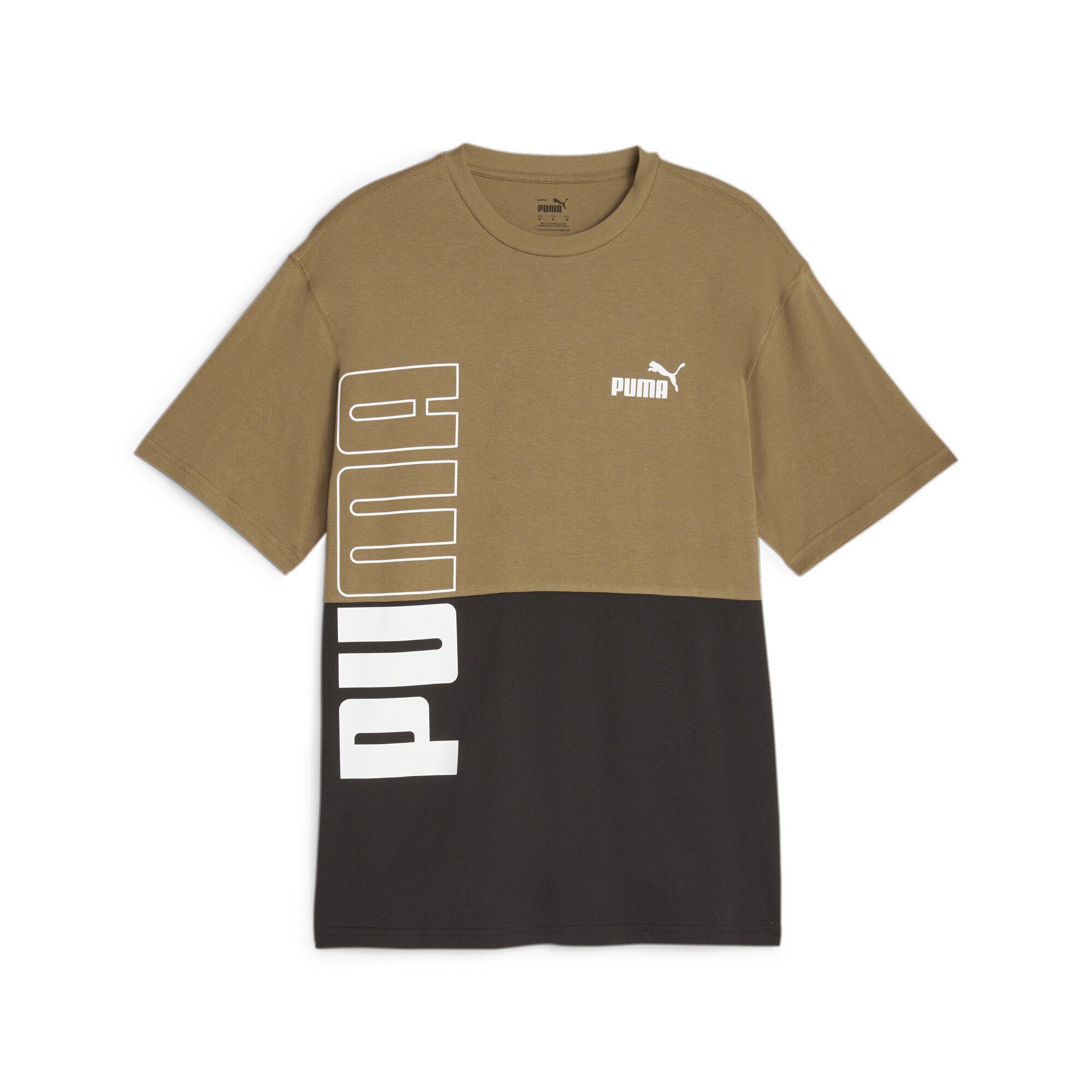 Chip POWER T-Shirt PUMA T-Shirt Brown Chocolate PUMA Herren