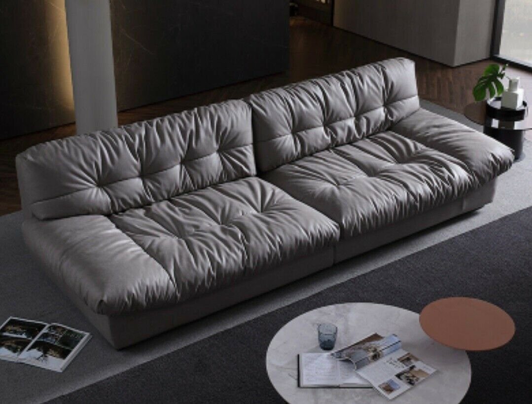 Sofa, Couch Wohnzimmer Modernes Sofa Design Polsterung JVmoebel Big xxl Leder