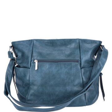 Antonio Umhängetasche Antonio Damen Handtasche blau (1-tlg)