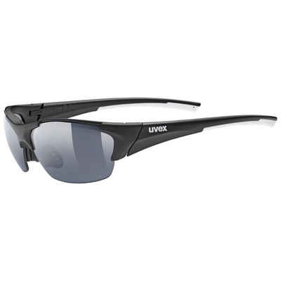 Uvex Sportbrille, (1-St), uvex Unisex – Erwachsene, blaze III Sportbrille, inkl. Wechselscheiben black mat/smoke
