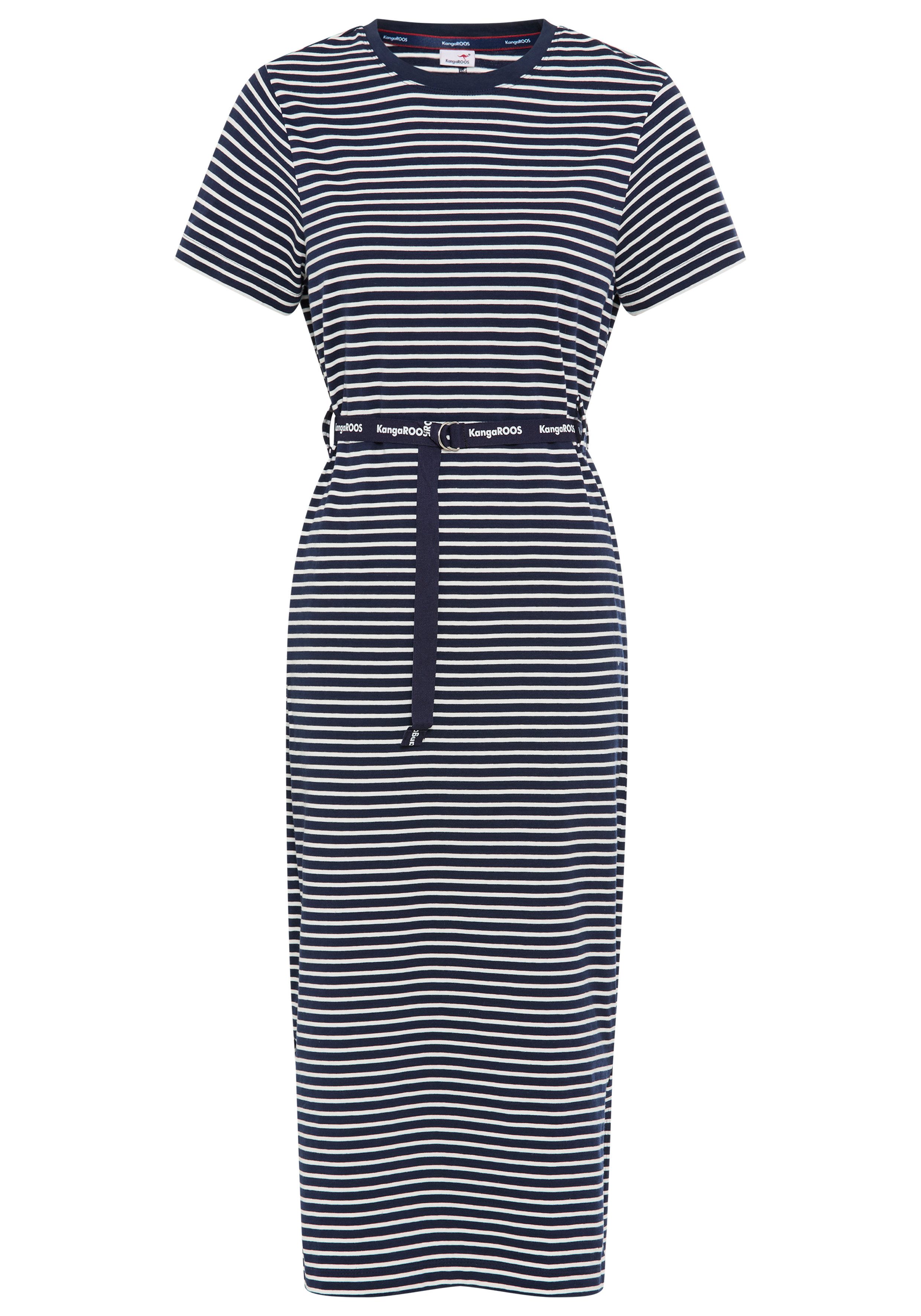 KangaROOS Midikleid (2-tlg) im sportlichen Look aus festem Jersey