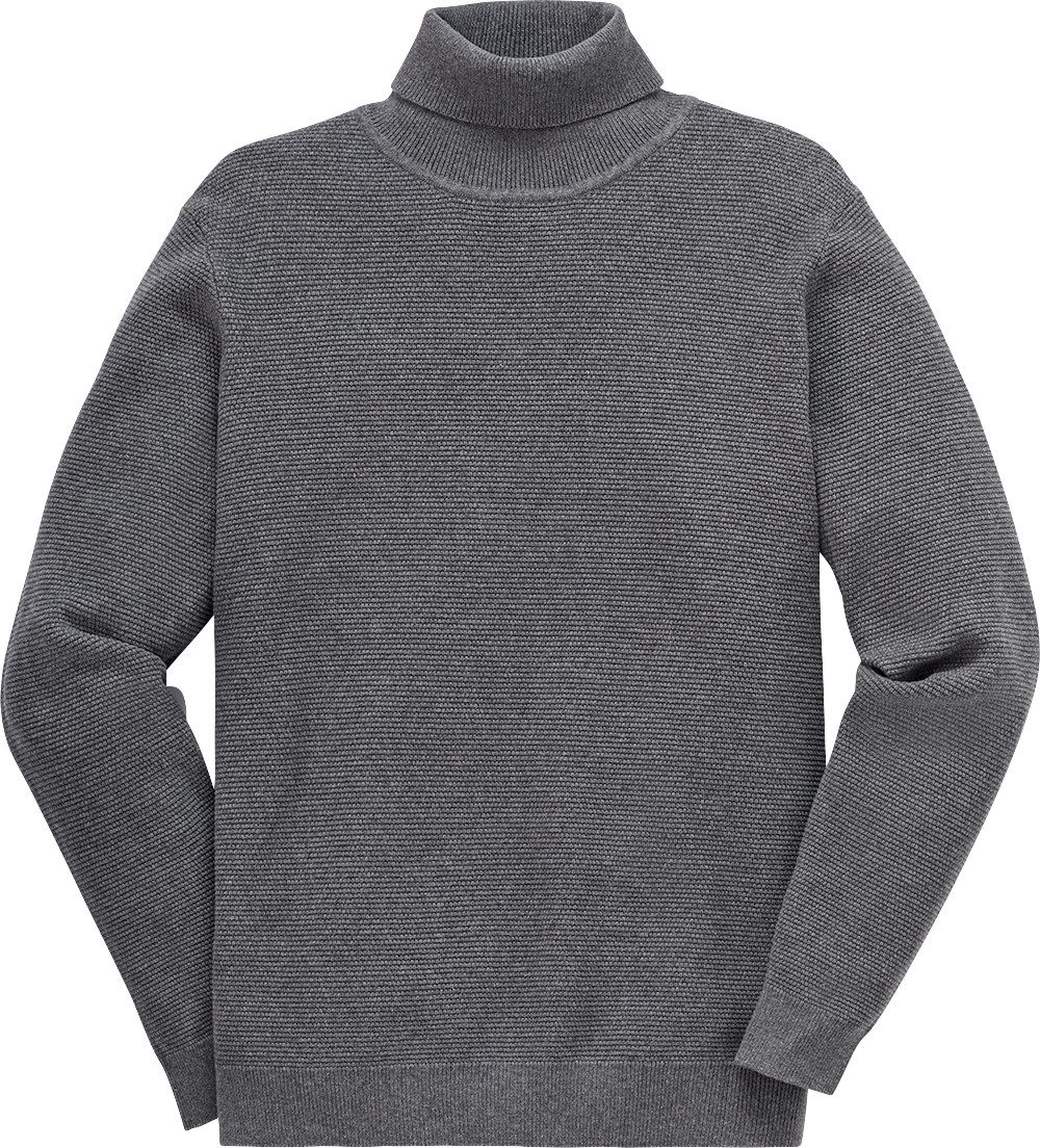 Otto Kern Rollkragenpullover Edle Reiskornstruktur