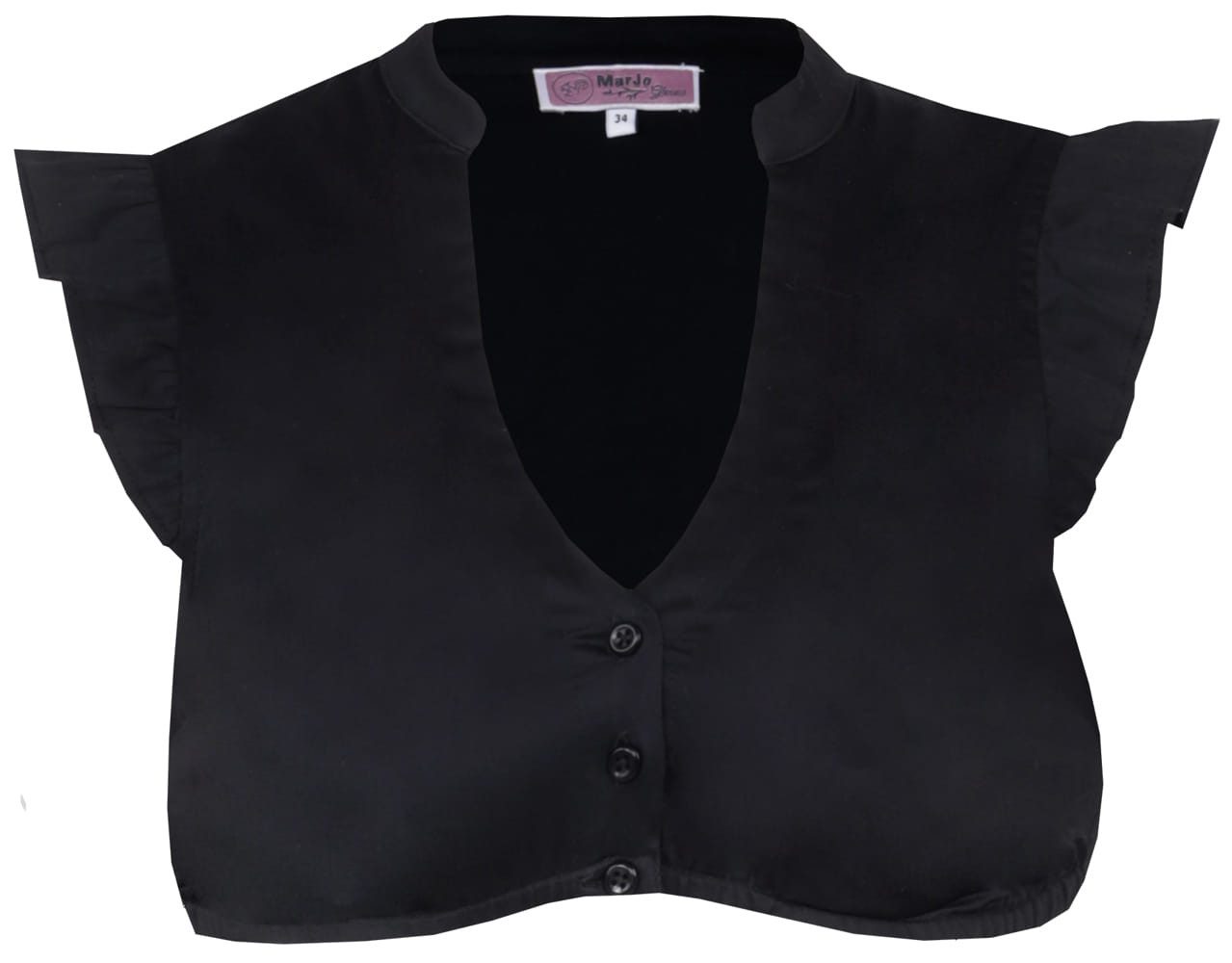MarJo Dirndlbluse Dirndlbluse Kienberg Flügelarm schwarz günstig online kaufen