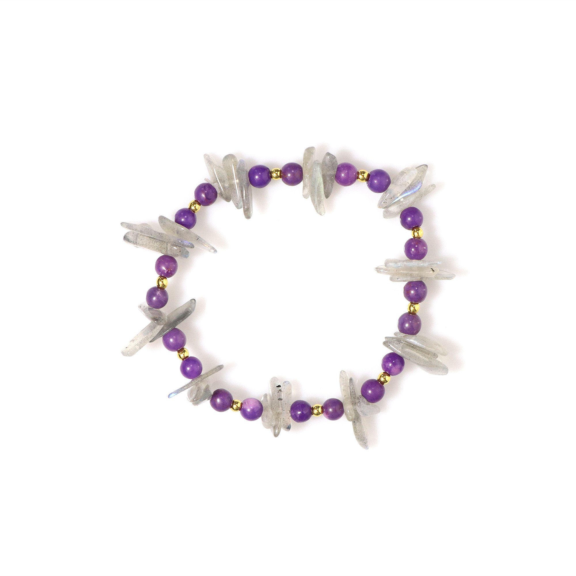Armband Labradorit Phosphosiderit Edelstein-Armband