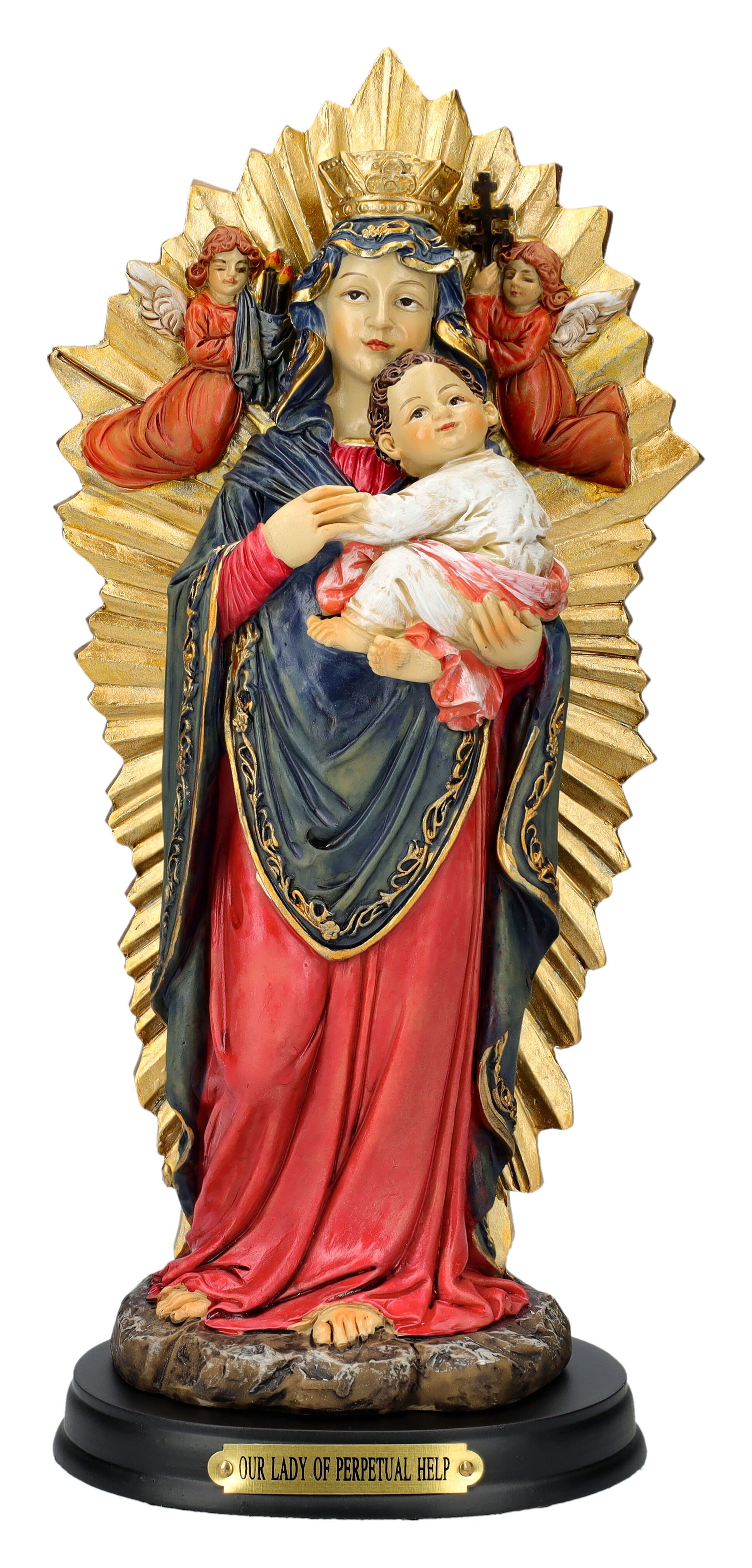 Figuren Shop GmbH Dekofigur Heiligenfigur - Madonna der immerwährenden Hilfe - christliche Dekofig