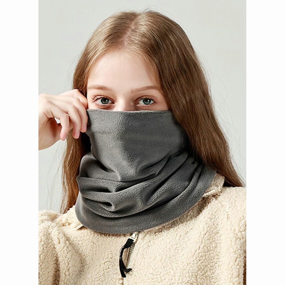 Coonoor Multifunktionstuch Fleece Schlauchschal Halswärmer Halstuch Winddicht Ski Maske Warmer, (Für Herren Damen), für Outdoor Skifahren Motorrad Laufen Radfah – Bild 3 von 5
