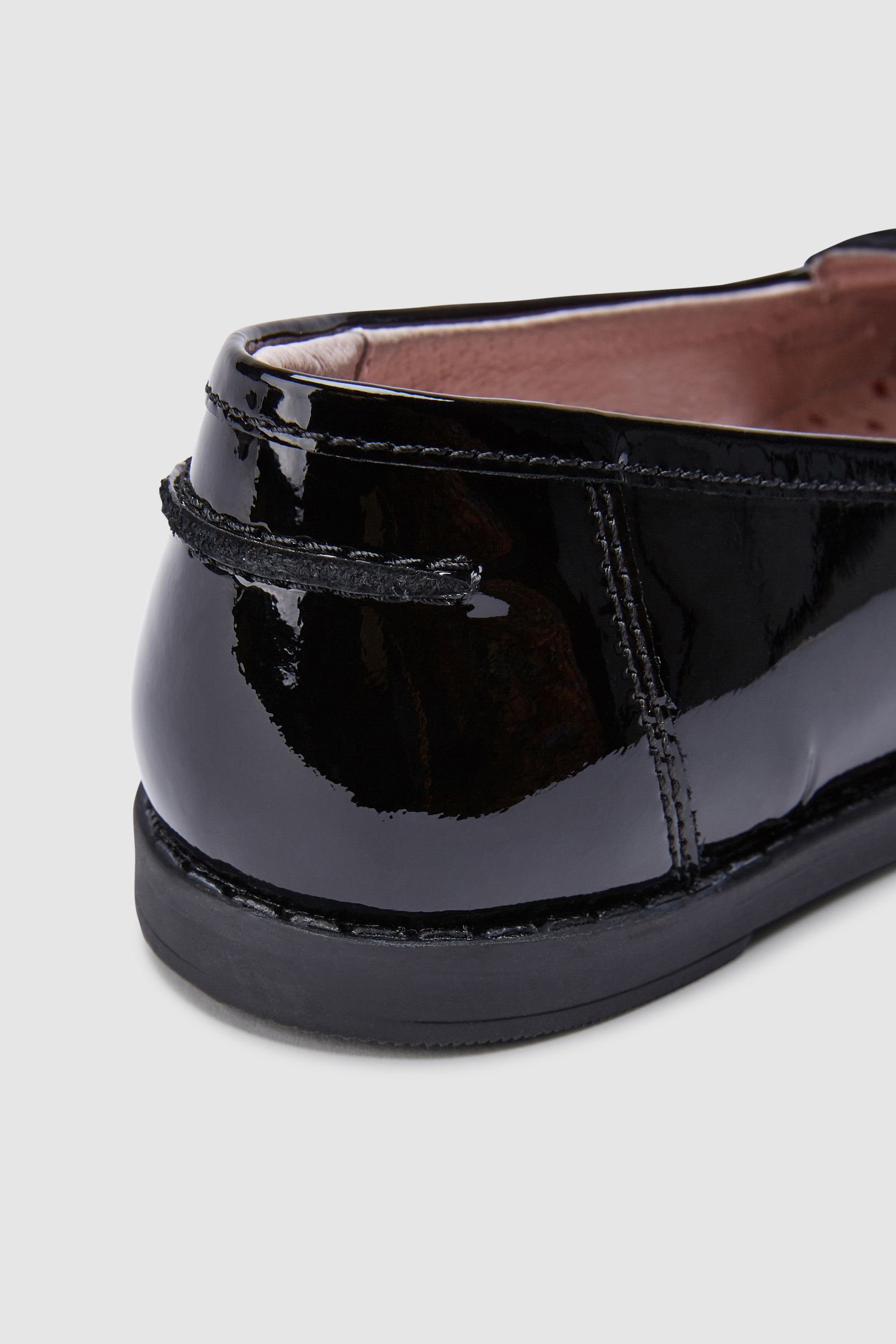 (1-tlg) für Black Troddel Patent die Schule mit Next Lederslipper Loafer