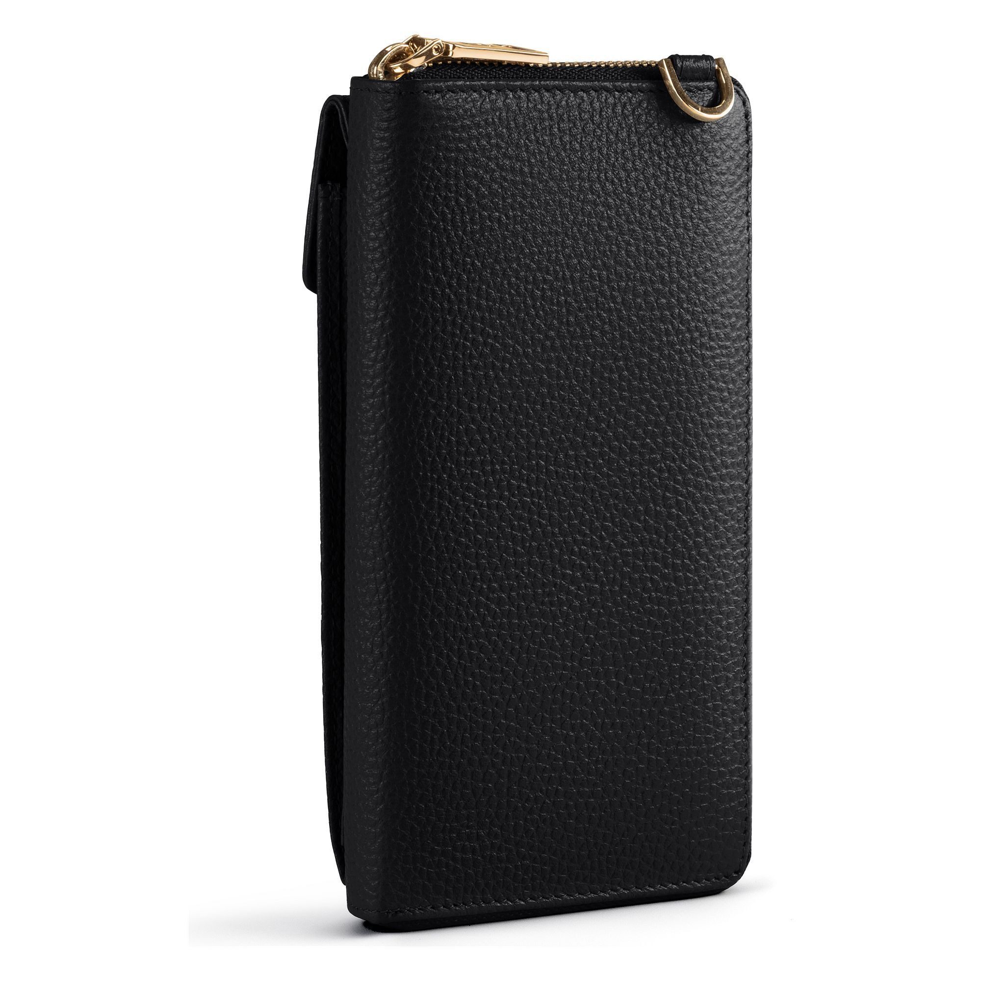 Lazarotti Smartphone-Hülle Bologna Leather Zip-Around Geldbörse Handytasche Leder 19 cm – Bild 2 von 5