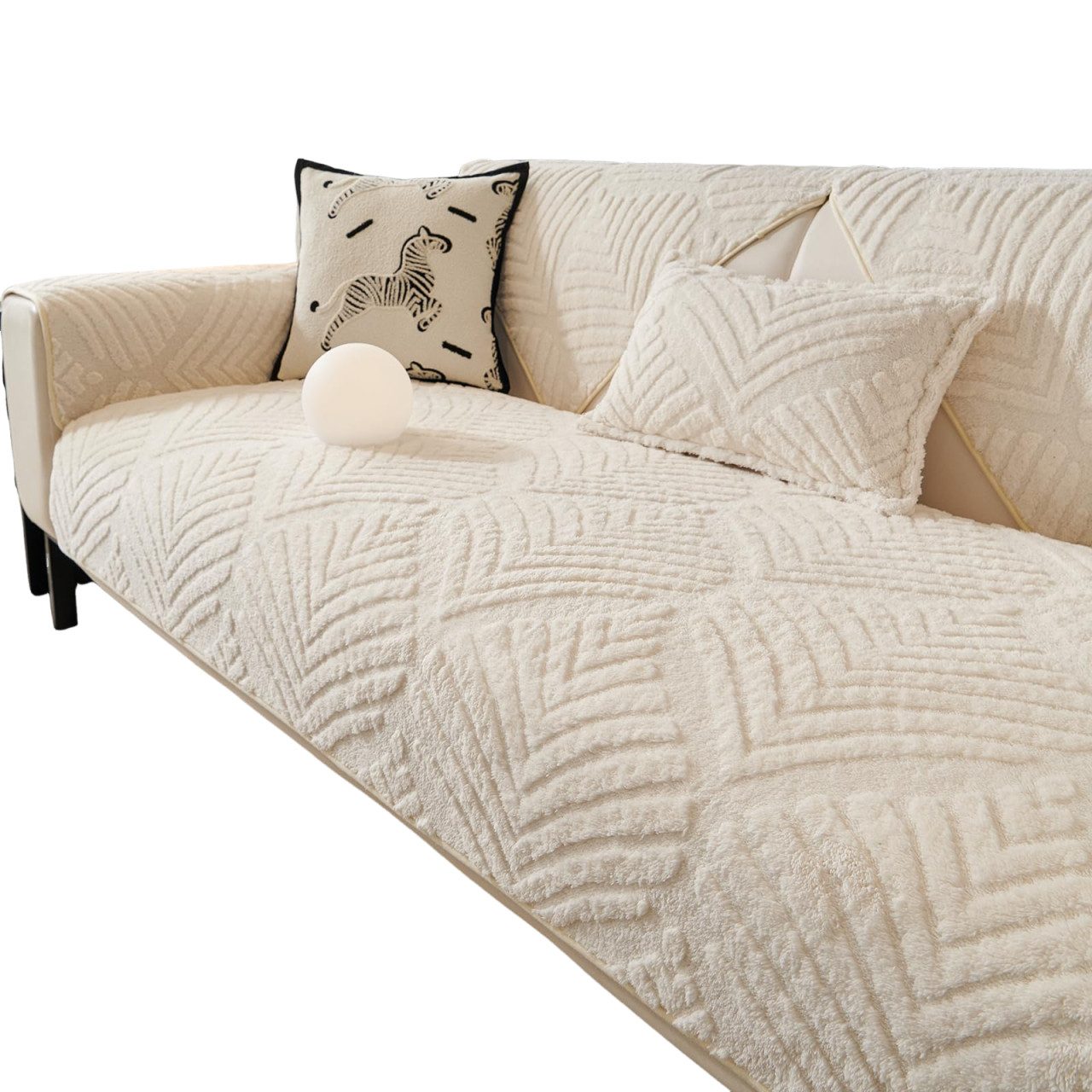Zyronn Sofaschoner Weiche Sofa überzug, Waschbare Rutschfeste Couch überzug, Sofabezüge für Hunde, Haustiere und Kinder von Zyronn