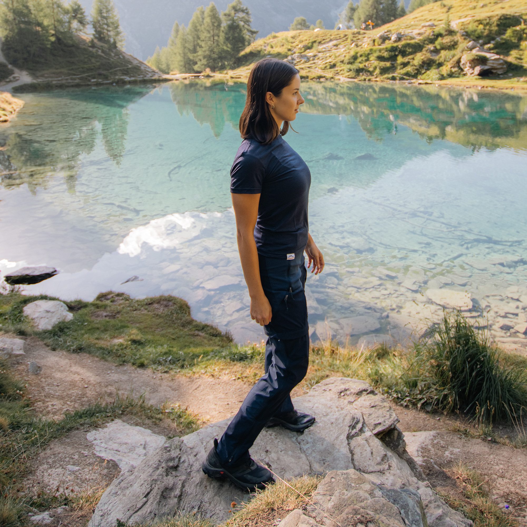 Alpenwert T-Shirt Damen Merino T-Shirt - mulesingfreie Wolle - hergestellt in Portugal (1 Pack) Antibakteriell, Anti-Schweiß-Geruch, Outdoor & Funktionsshirt