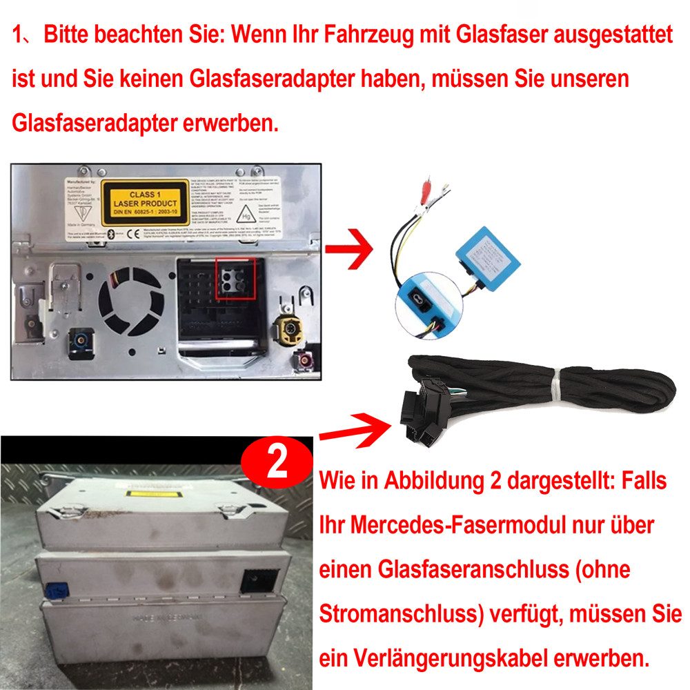 ESSGOO Für Mercedes Benz C-Klasse W203 2002-2004 Android 15 USB Autoradio (RDS, Digitalradio (DAB), FM, AM)