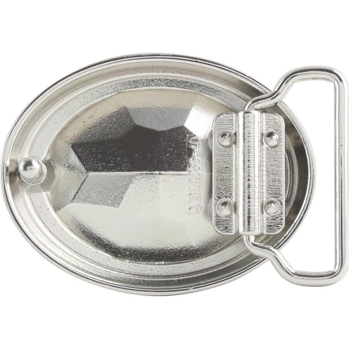 Gürtelschnalle Buckle 4,0cm - Gürtelschließe Silber, Kristall-Strass - Rouen BELTINGER Gürtel mit bis 40mm Wechselschließe