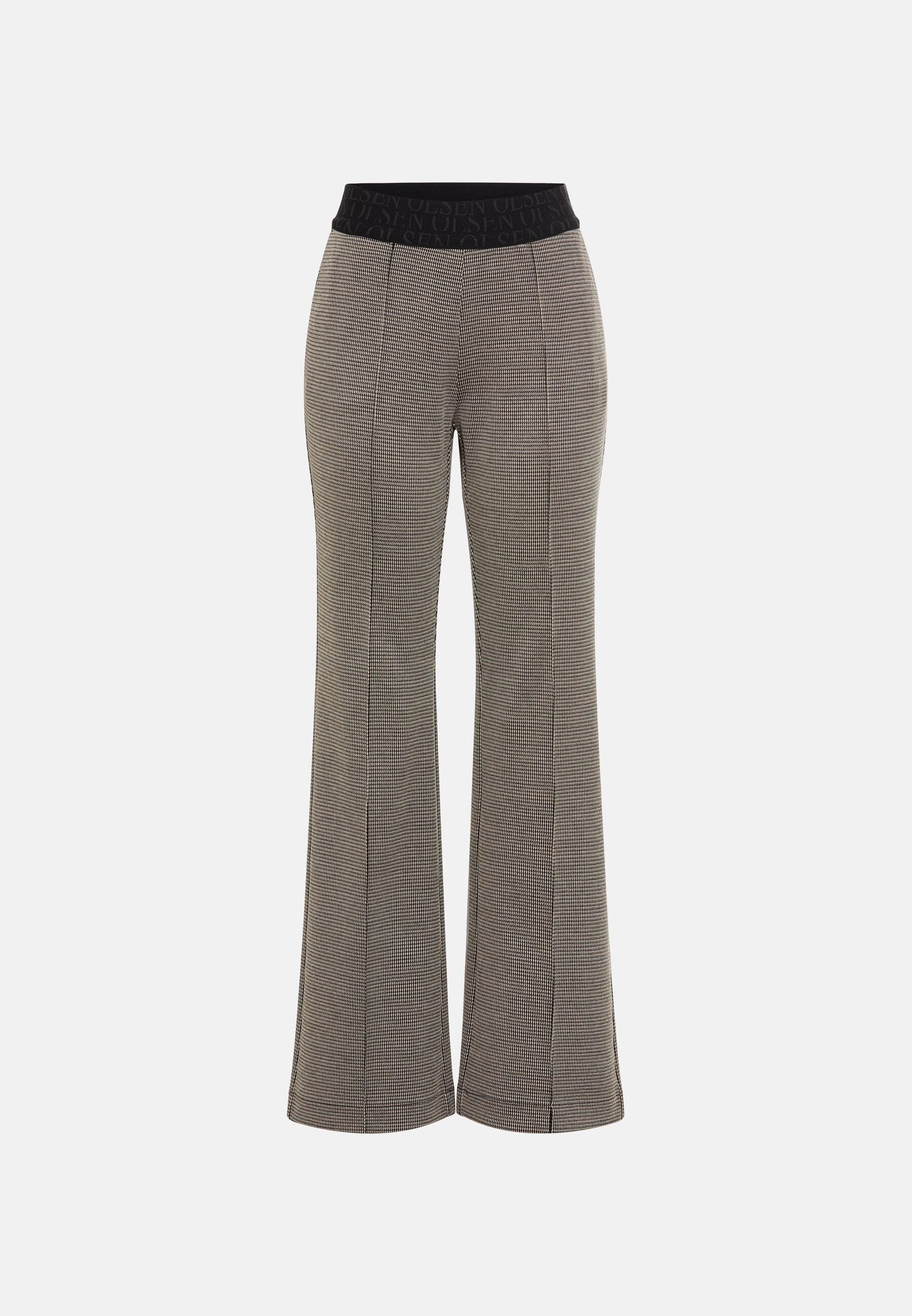Olsen Stoffhose mit Jacquard-Muster