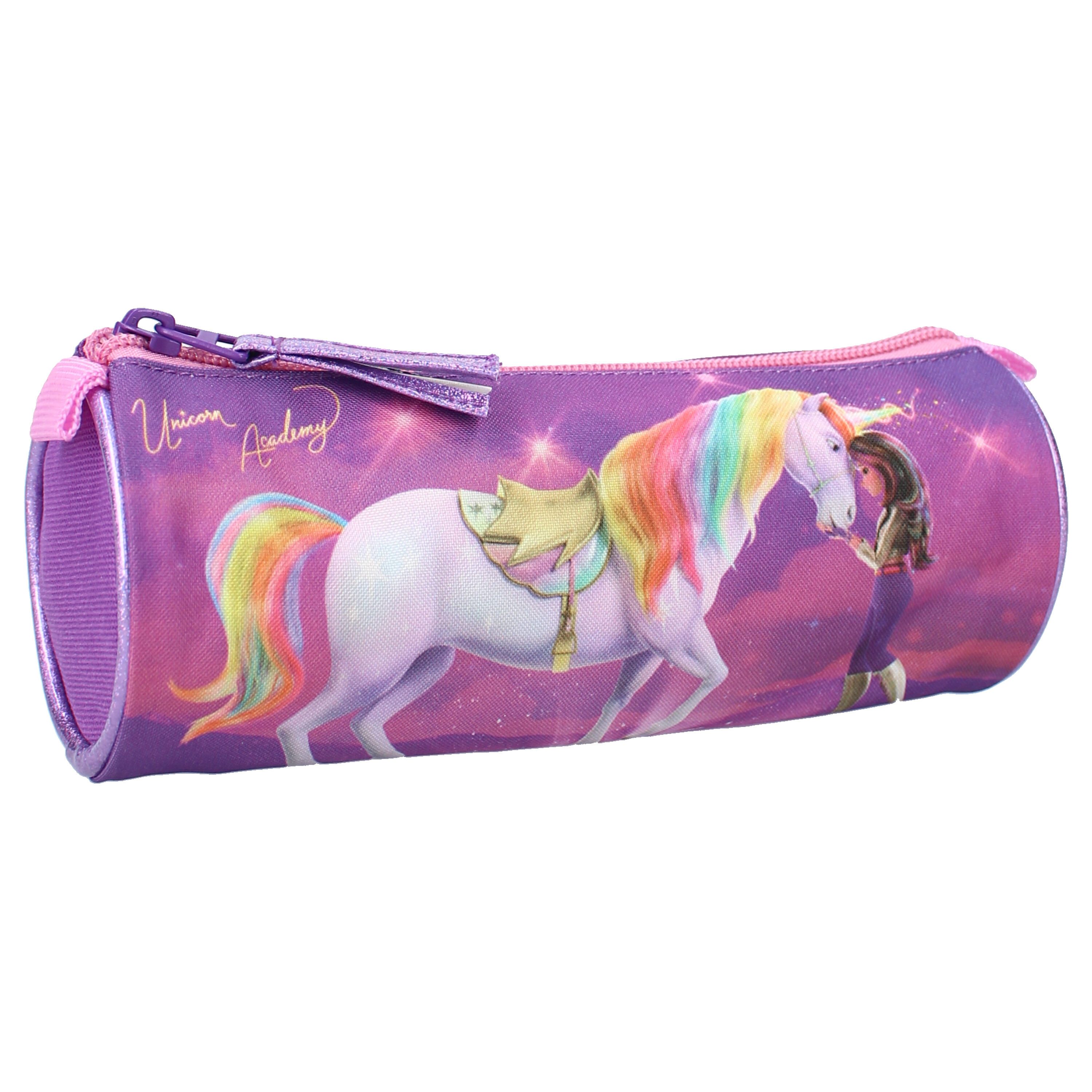 Vadobag Federmäppchen Unicorn Academy für Mädchen Schuletui 21×7 cm – Bild 2 von 4