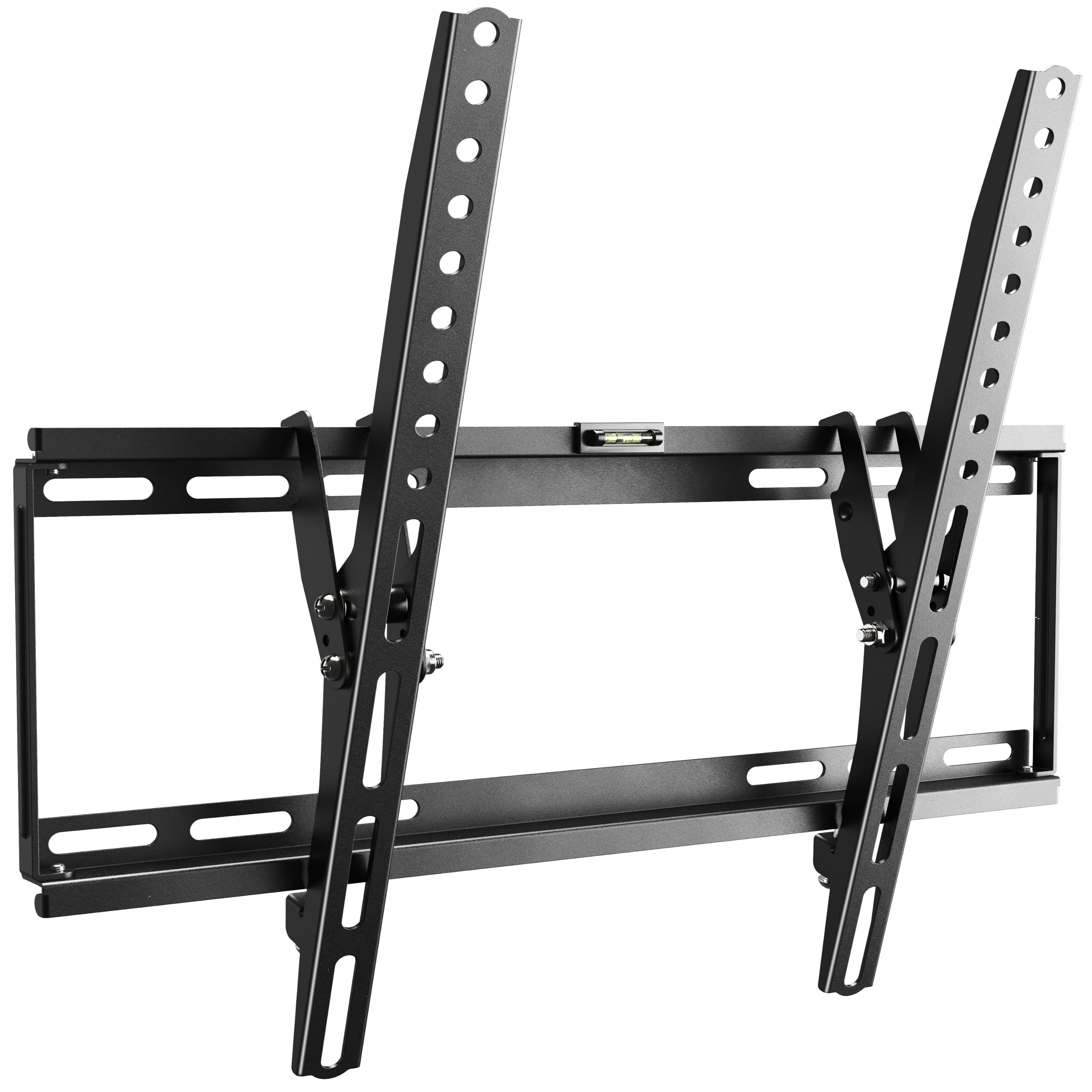 RICOO TV-Wandhalterung Stabile Wandhalterung für TV neigbar 40mm flach N1944, (bis 65 Zoll, VESA 200x200 bis 400x400, 1-tlg., 75 Kg Belastbarkeit, von 81-165 cm (32"-65) Bildschirm-Diagonale, flach neigbar +12°/-0° Wandabstand 40 mm ultraslim Wandhalter)