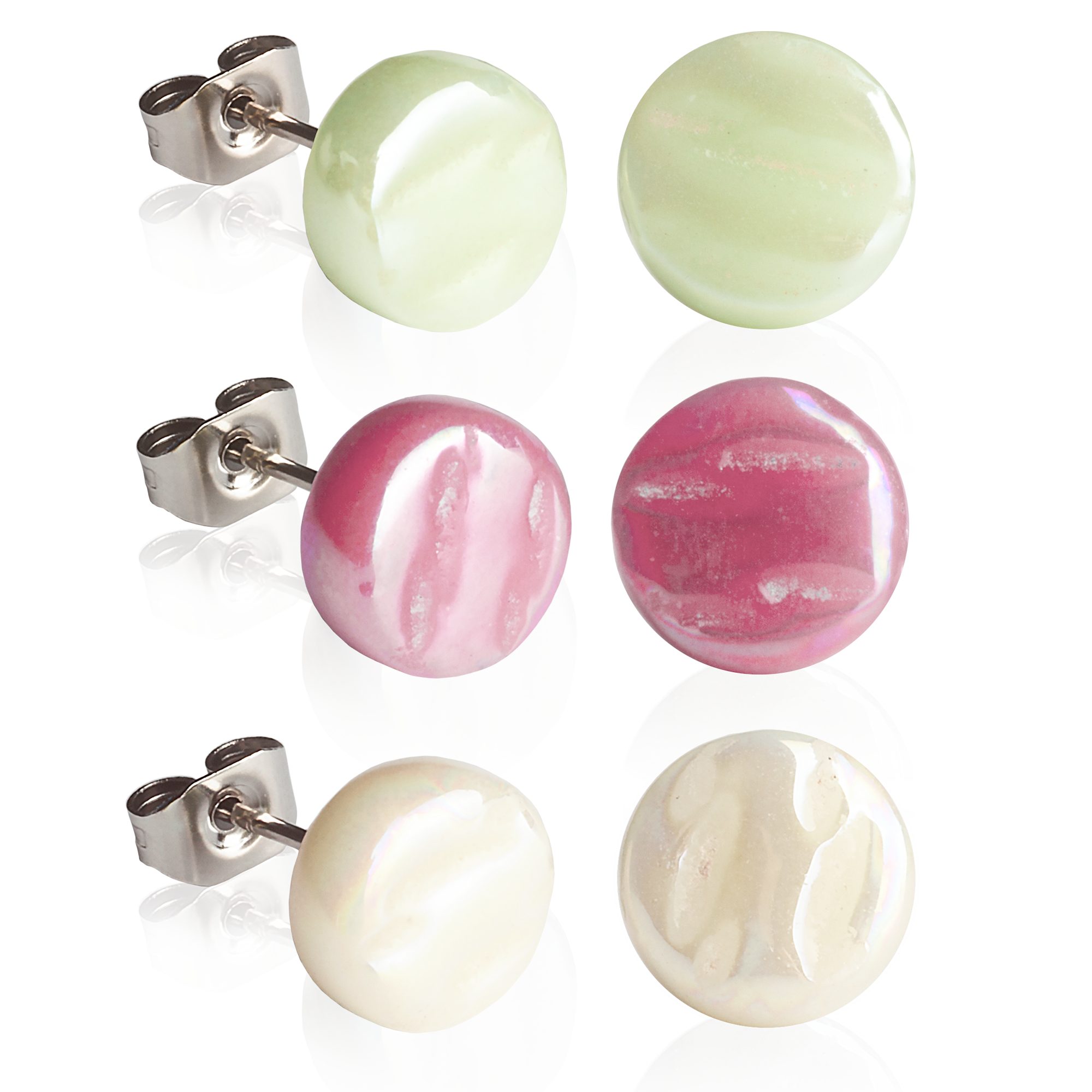 Maigrün • Quarzrosa • Perlmuttweiß