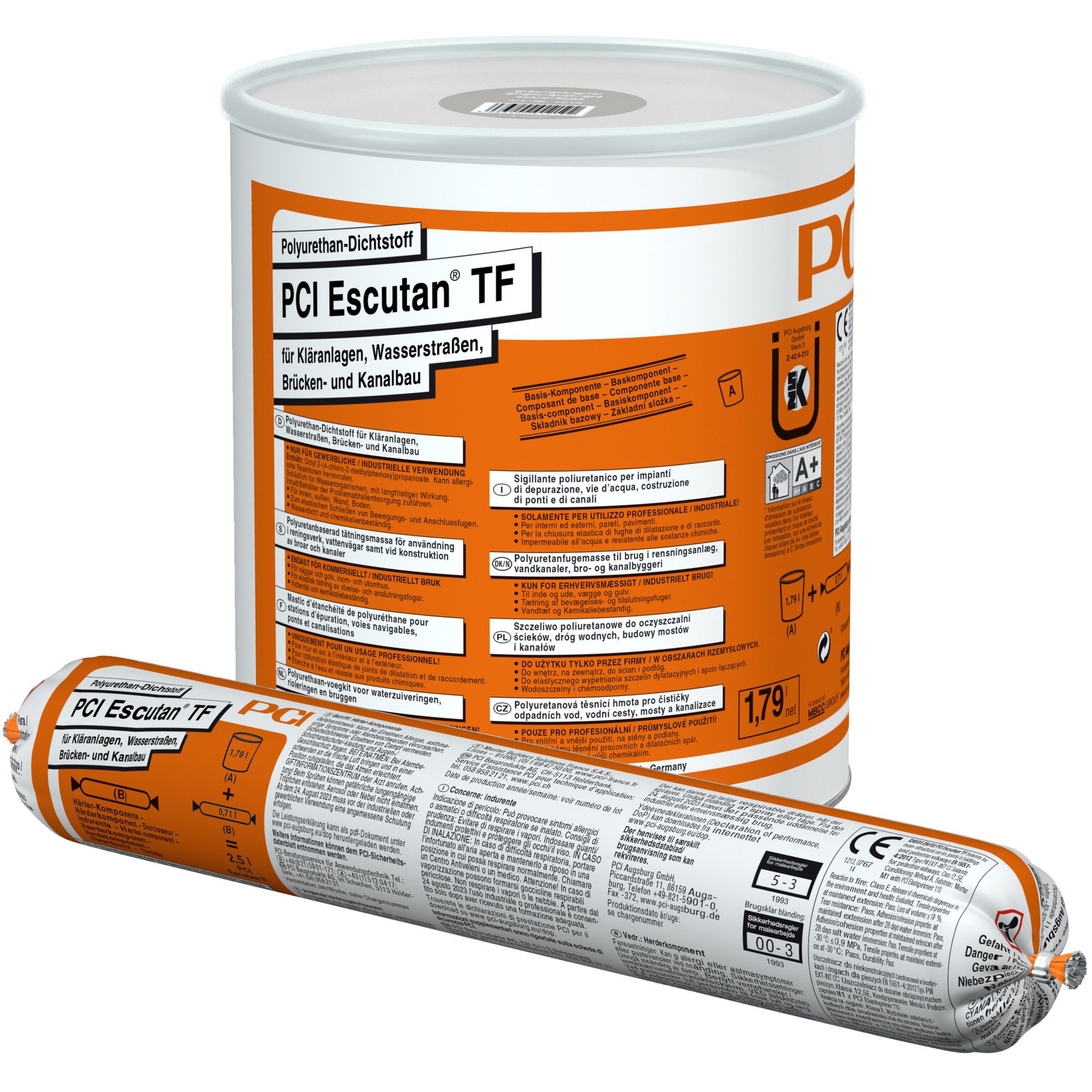 PCI Mörtel PCI Escutan® TF schwarz 2,5 l