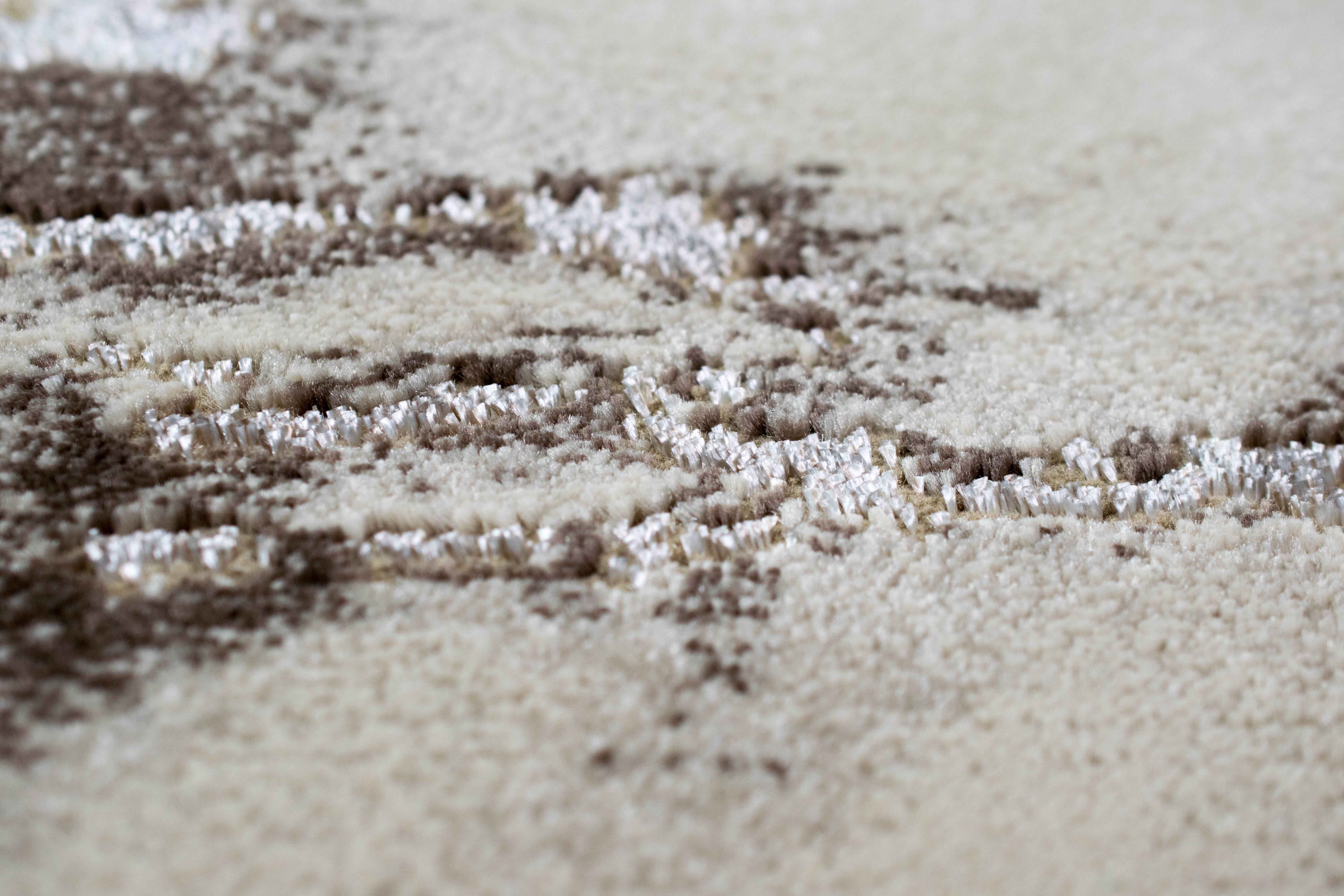 TeppichHome24 Teppich Teppich Marmor Optik in creme beige, rechteckig günstig online kaufen