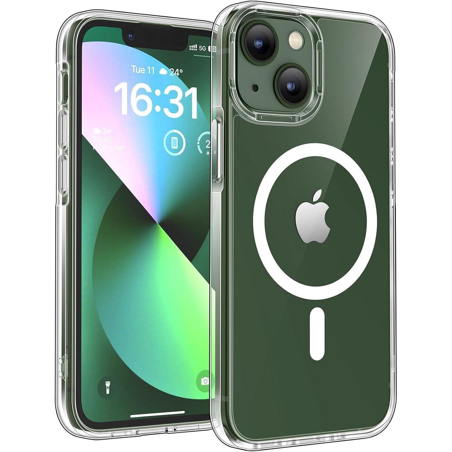LuxusKollektion Handyhülle iPhone 13 Mini Hülle MagSafe transparent matt