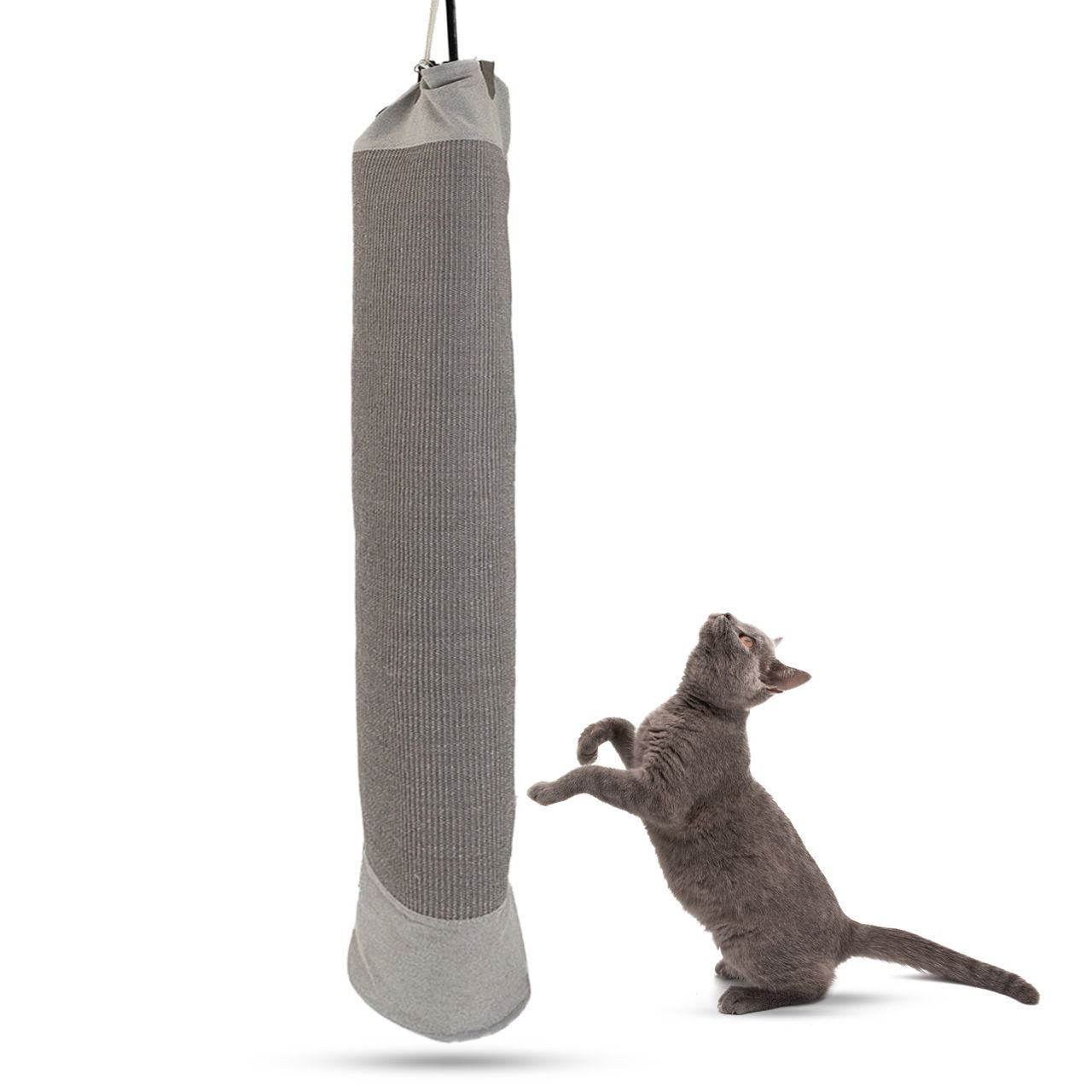 Canadian Cat Company Kratzbrett Climbery Katzen-Klettersack 180cm zum Aufhängen, Kratz- und Kletterspielzeug Katzen, 29 cm Durchmesser
