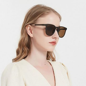 Fivejoy Sonnenbrille Sonnenbrille Vintage Sonnenbrille Outdoor UV-Schutzbrille mit Brillenetui für Männer und Frauen