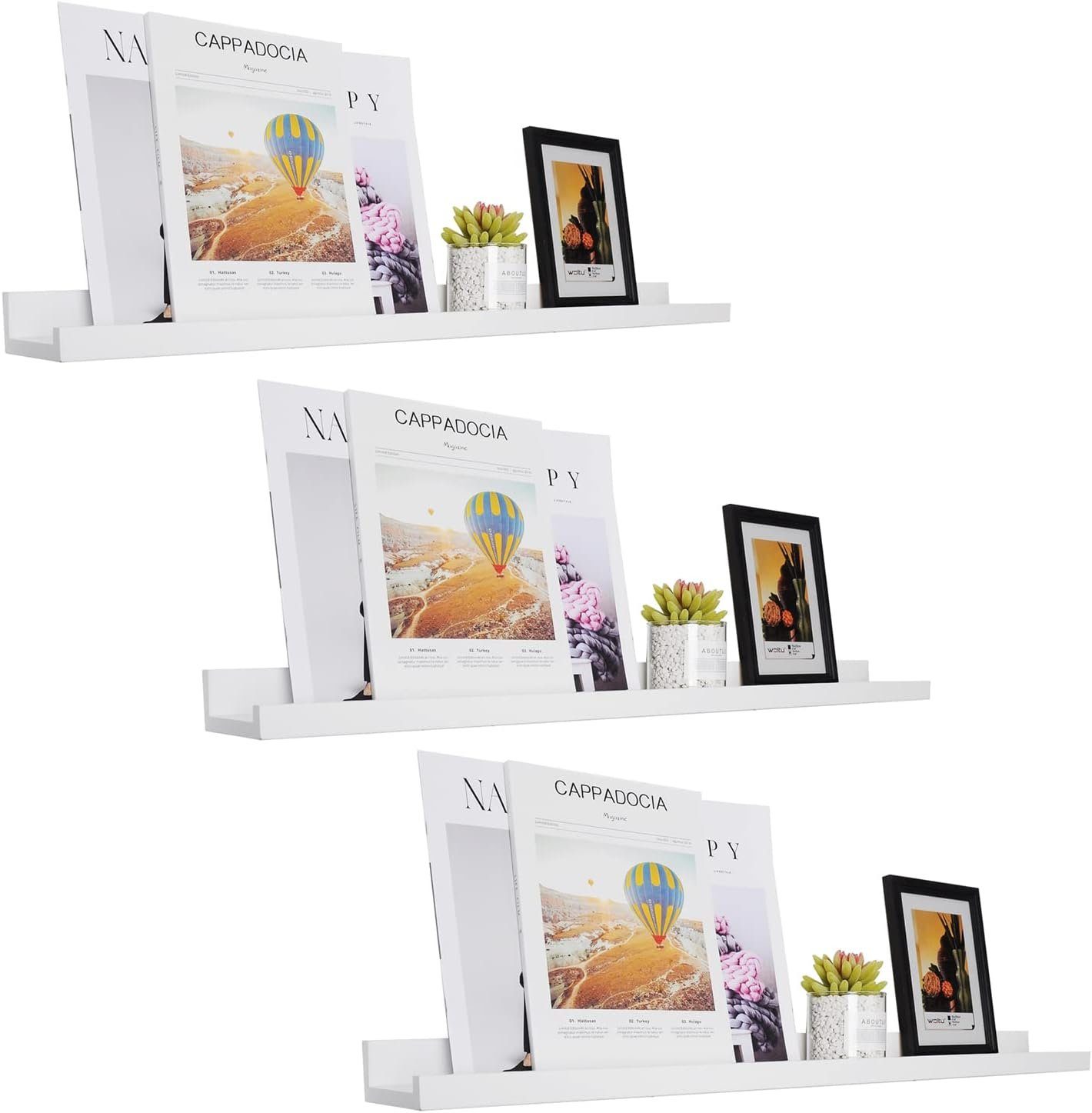 Woltu Bilderleiste, (3 St), 100cm Lange, Bilderregal Fotohalter aus MDF günstig online kaufen