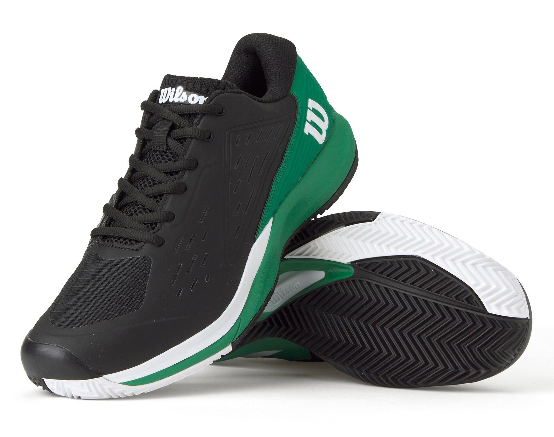 Wilson Rush Pro Ace Clay/Sandplatz (Stabilität, 2E/weit) 2025 schwarz/grün günstig online kaufen