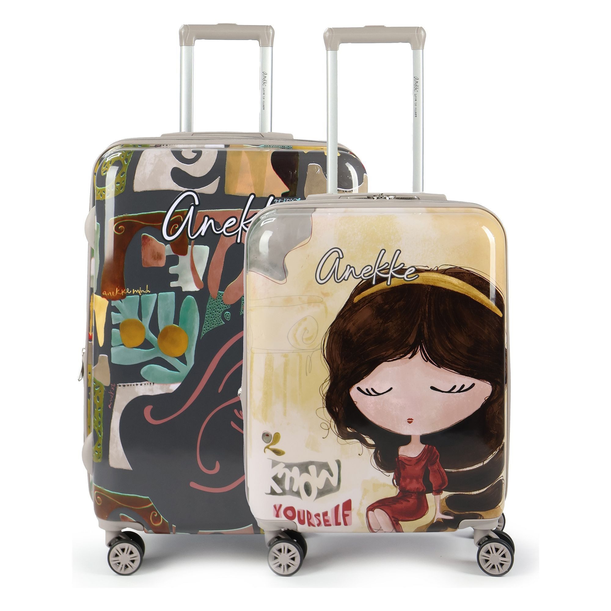 Anekke Trolleyset Muse, 4 Rollen, (2-teilig, 2 tlg), ABS günstig online kaufen