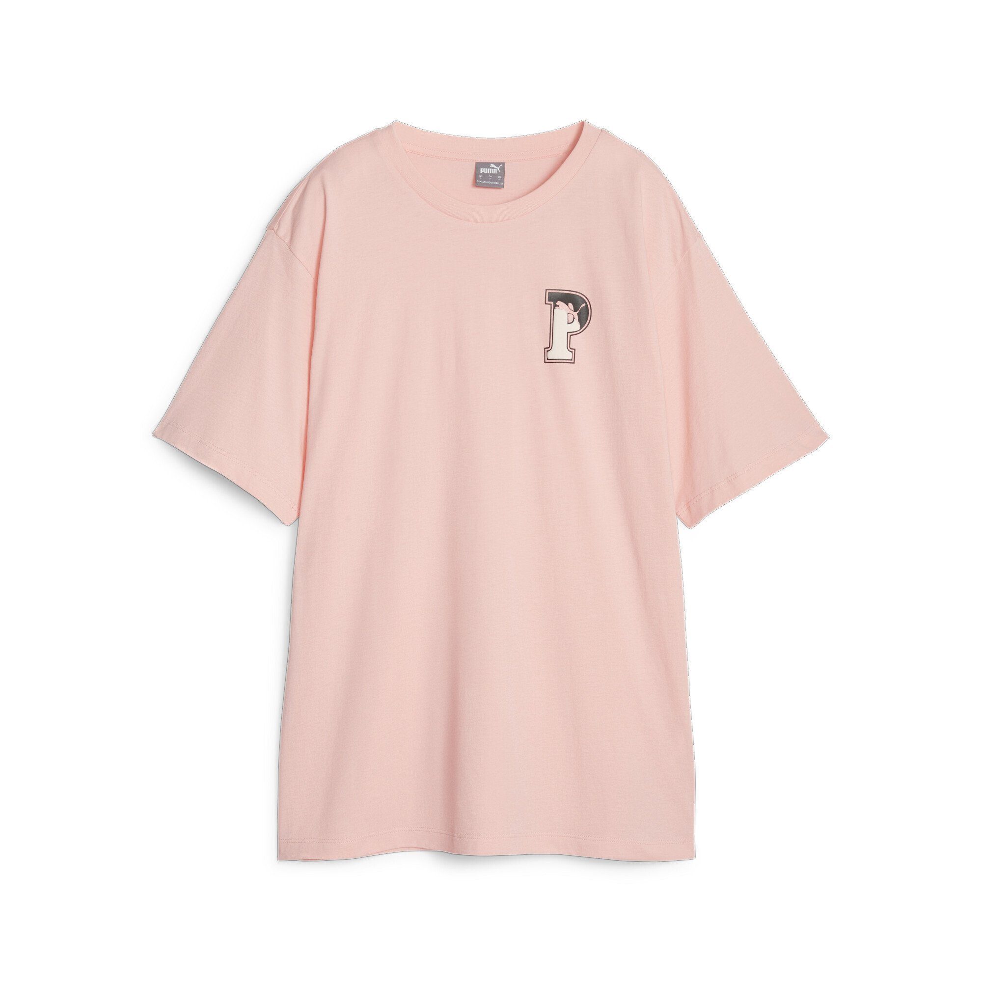 T-Shirt SQUAD PUMA T-Shirt Peach Smoothie PUMA Damen Pink