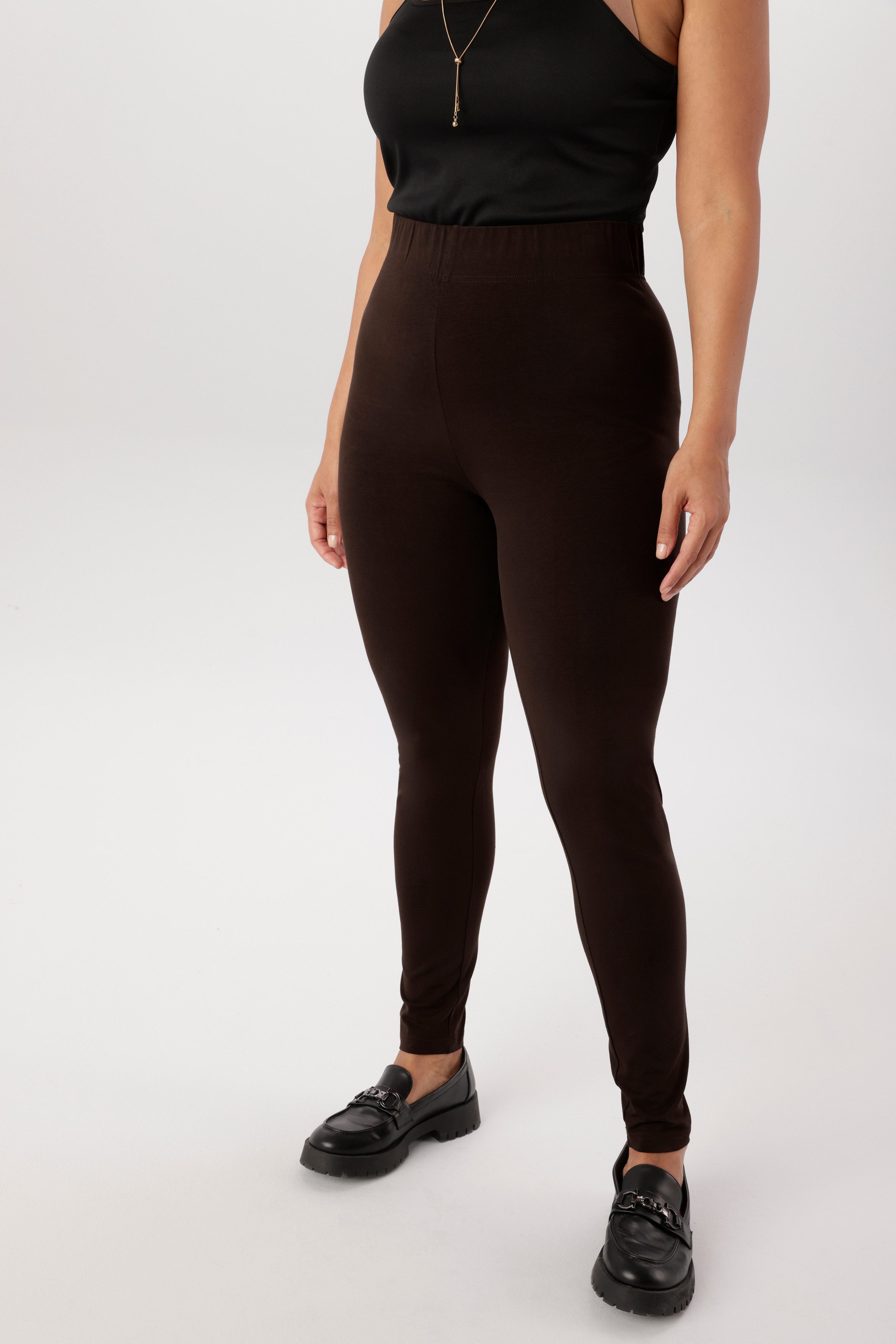 Aniston PLUS Leggings aus elastischer Single Jersey-Qualität