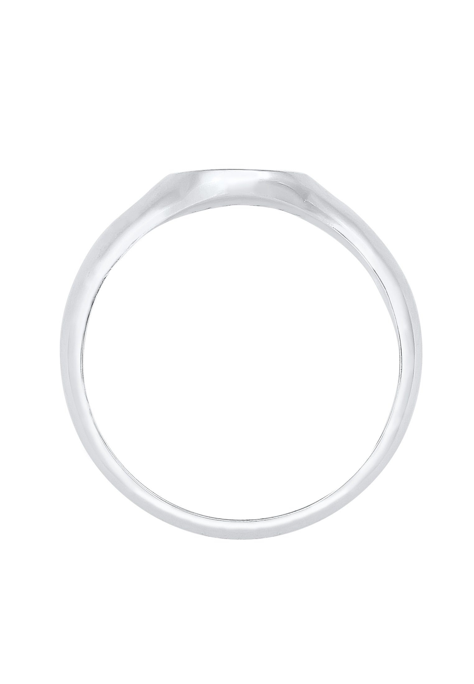 Kuzzoi Siegelring Herren Siegelring Matt Basic Cool 925er Silber