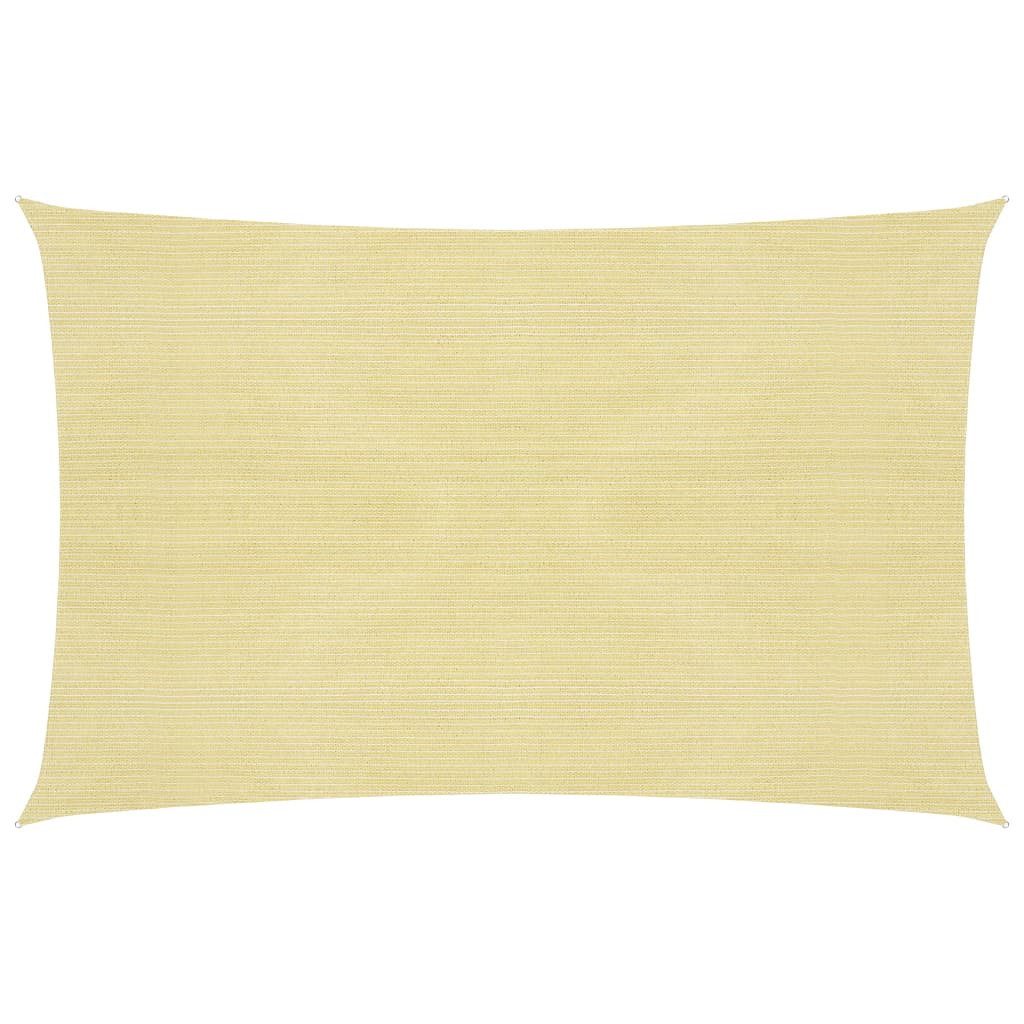 Sonnensegel Sonnensegel 160 g m² Beige 3,5x5 m HDPE Beschattung Rechteck