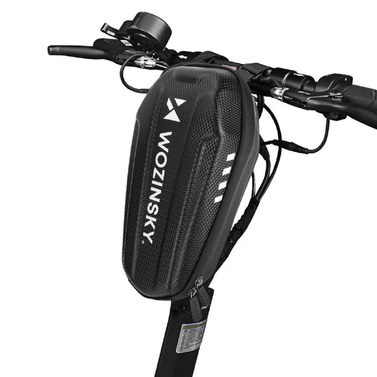 Fahrradtasche Wozinsky wasserdichte Scooter Lenkertasche 2l Schwarz