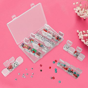 Belle Vous Aufbewahrungsbox Kunststoff Aufbewahrungsboxen für kleine Gegenstände (3er Set), Kunststoff Sortierboxen für Kleinteile (3er Pack)
