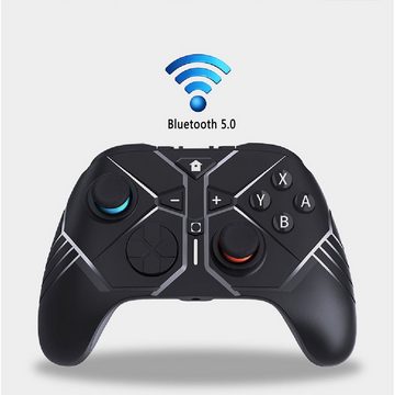 Tadow Gamepad,Bluetooth-Gamecontroller für SWITCH/Android/PC,Kabelloses Gamepad (Zwei Vibrationsmotoren)