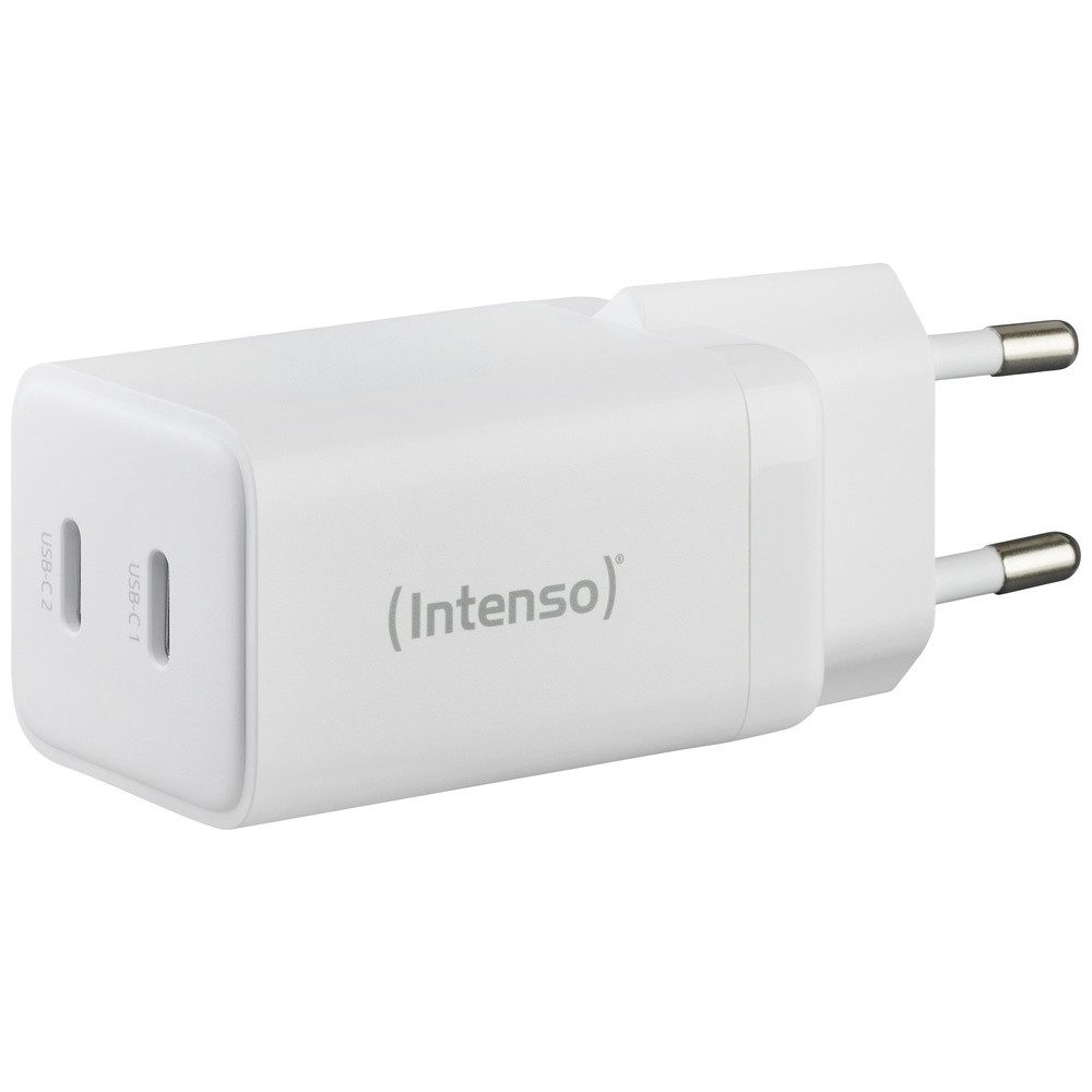 Intenso Intenso W40CC GaN USB Ladegerät 40 W 2x USB-C® Weiß Innenbereich GaN, USB-Ladegerät (W40CC GaN) – Bild 3 von 5
