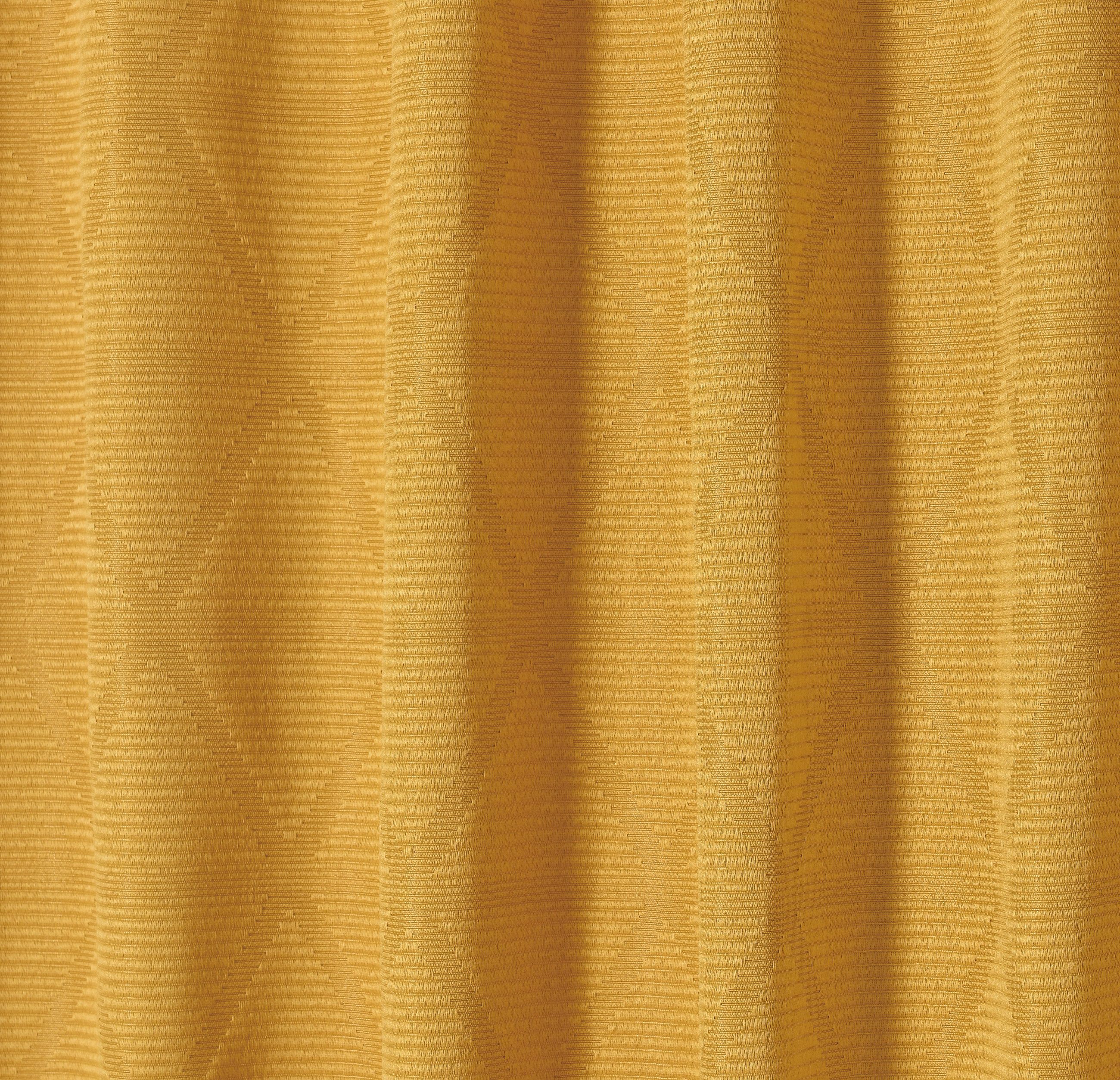 ELBERSDRUCKE Vorhang Gardine mit verdeckten Schlaufen Sunny curry 255x140cm günstig online kaufen