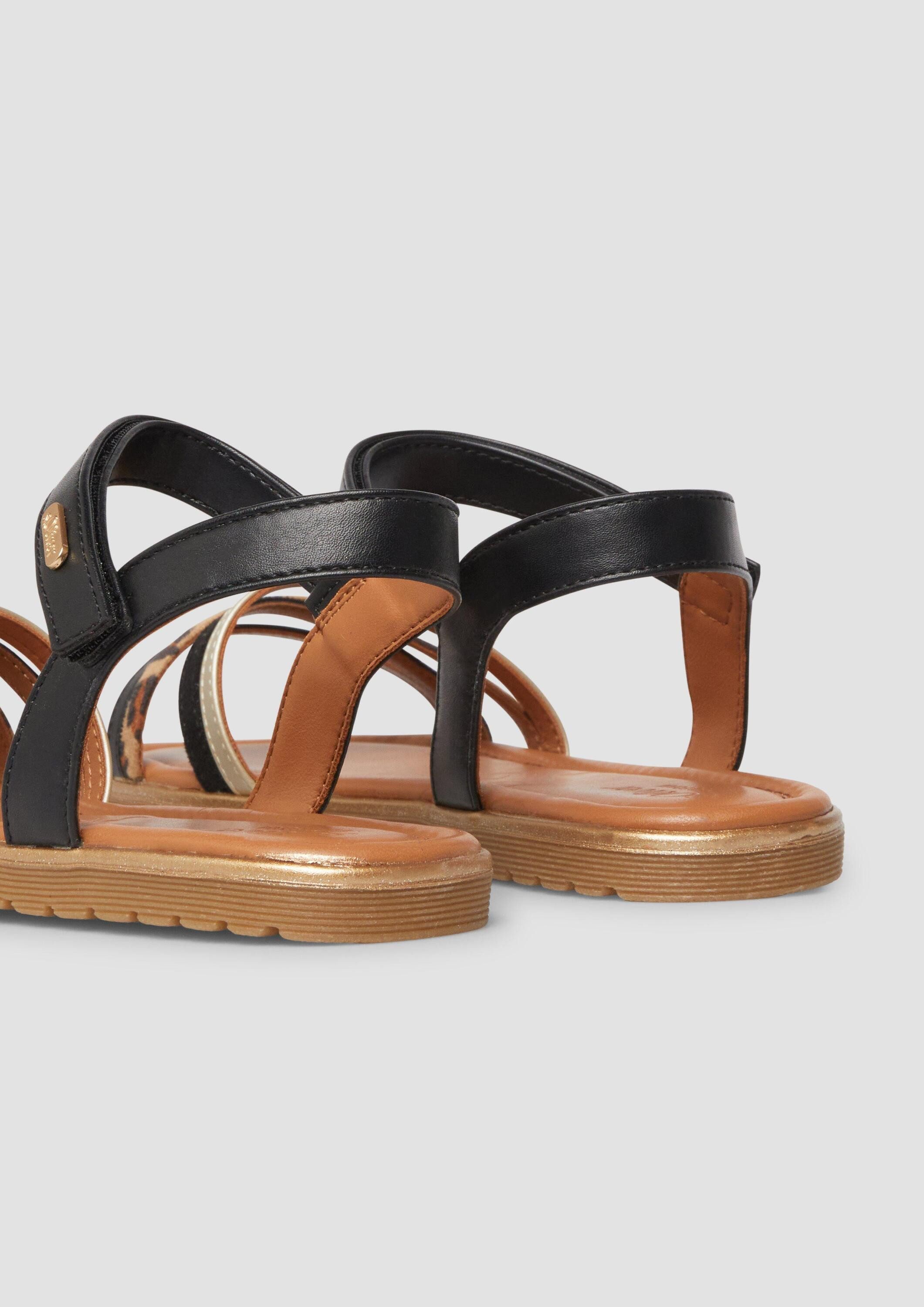 s.Oliver Sandalen Sandale Multicolor-Sandalen in Metallic-Optik