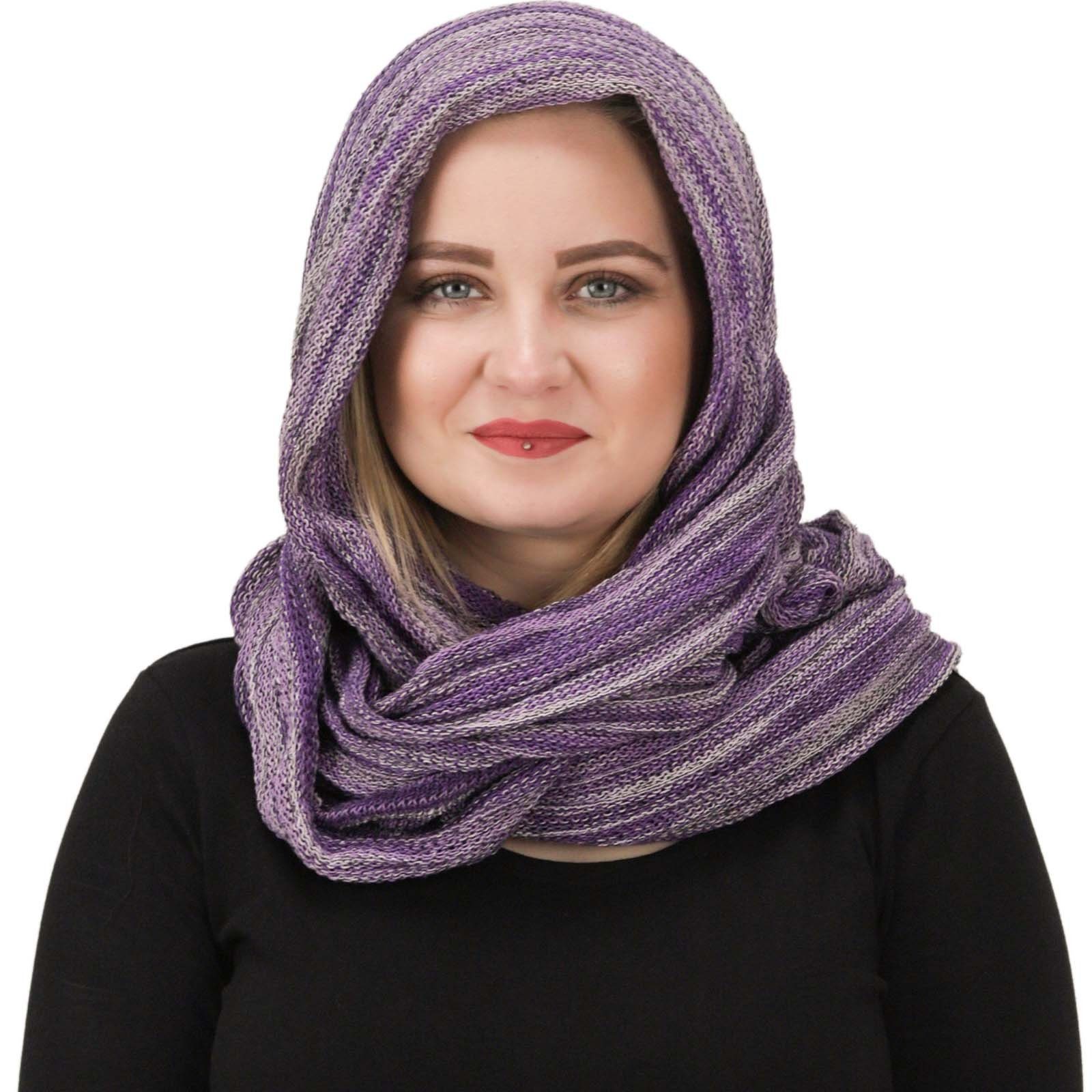 Dreadtube Lila Hijab Hijab Multifunktionstuch Kapuzenschal UND Loop MAGIE KUNST Schlauchschal