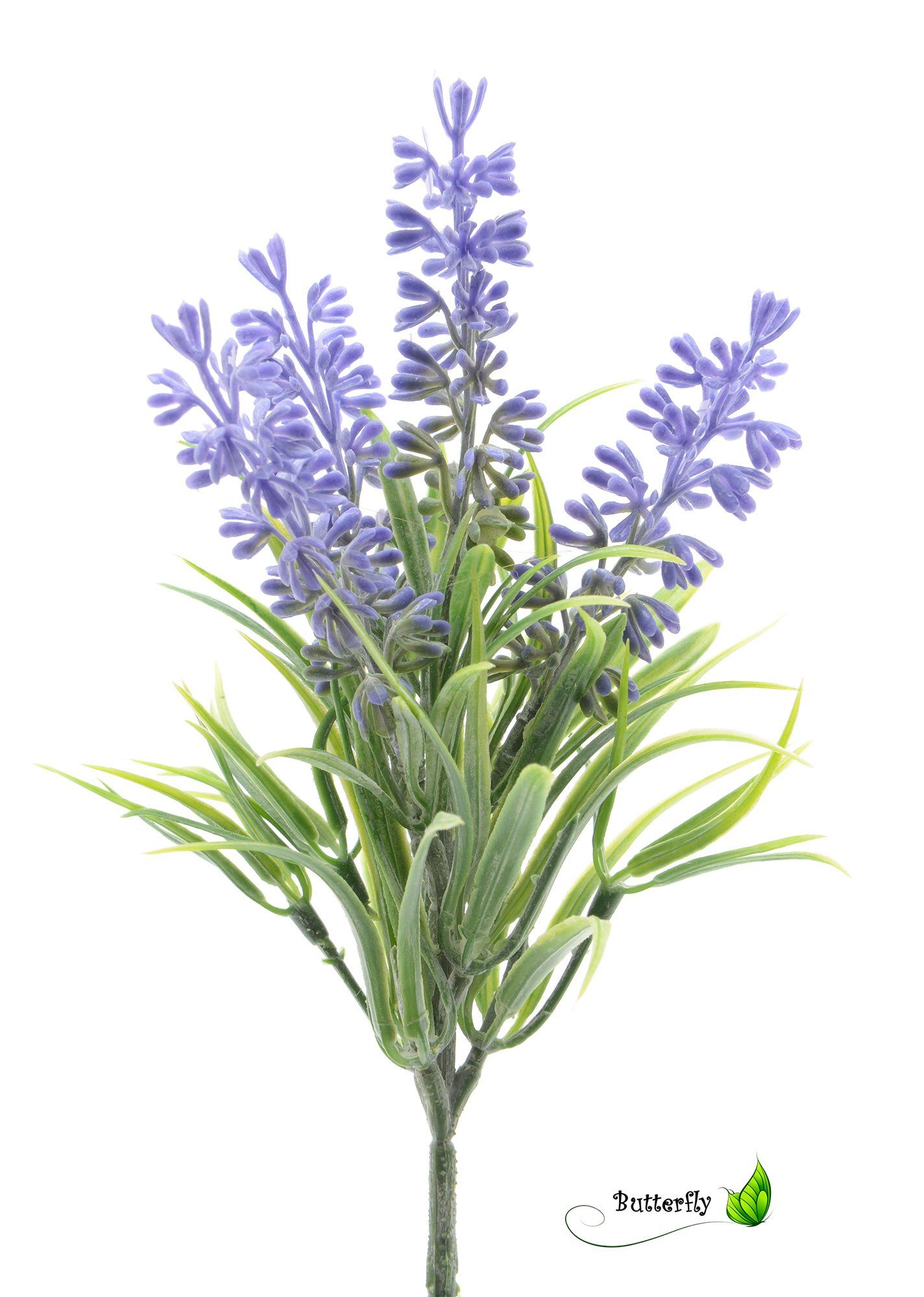 lila grün Decoris Lavendel Kunstblume, season Zweig 26cm Kunstblumen decorations,