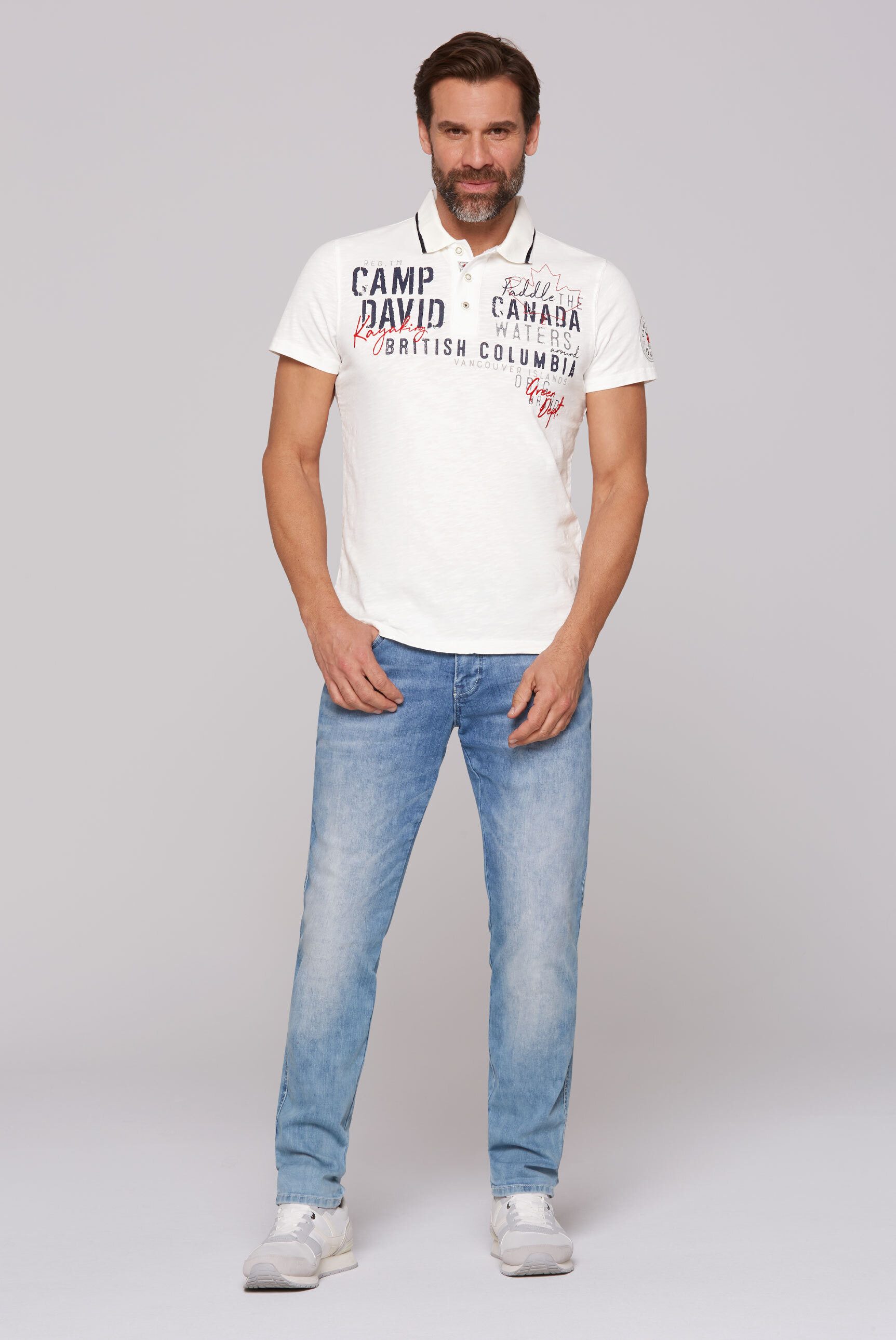 CAMP DAVID Poloshirt aus Baumwolle