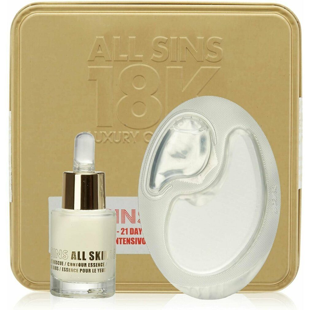 All sins 18k Gesichtsmaske All Haut Eye Rescue 21 Days Intensive Treatment Set 2 Artikel
